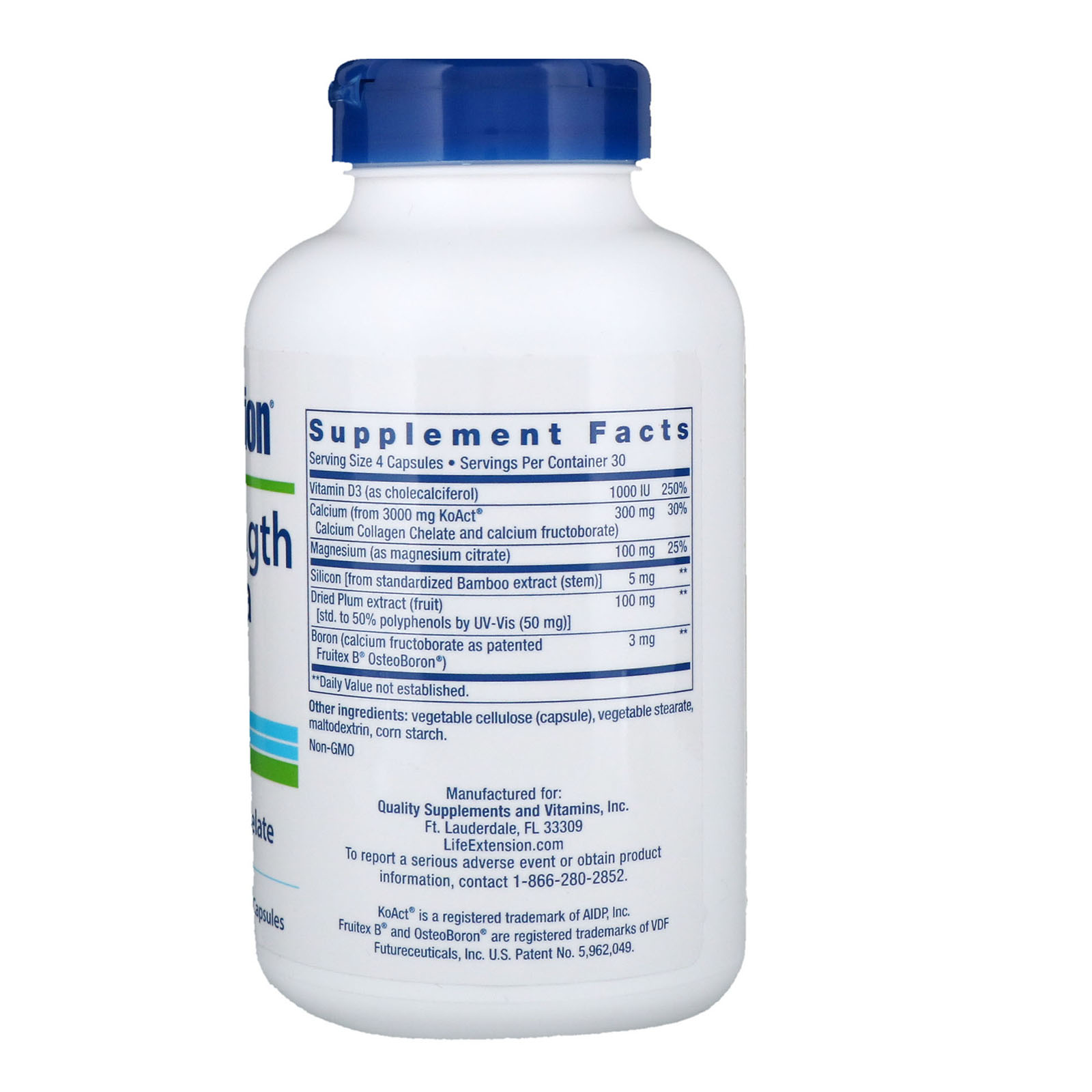 Life Extension, Formula Com KoAct Para Reforço Dos Ossos, 120 Cápsulas - Imagem 2