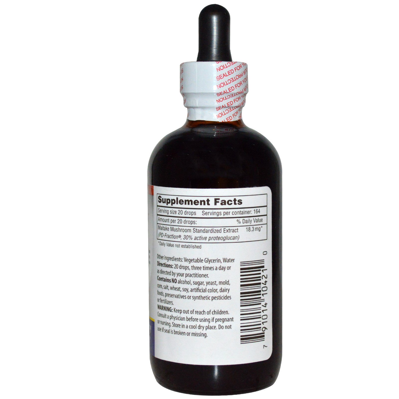 Mushroom Wisdom, Maitake, Fração D, Padrão, 120 ml - Imagem 2