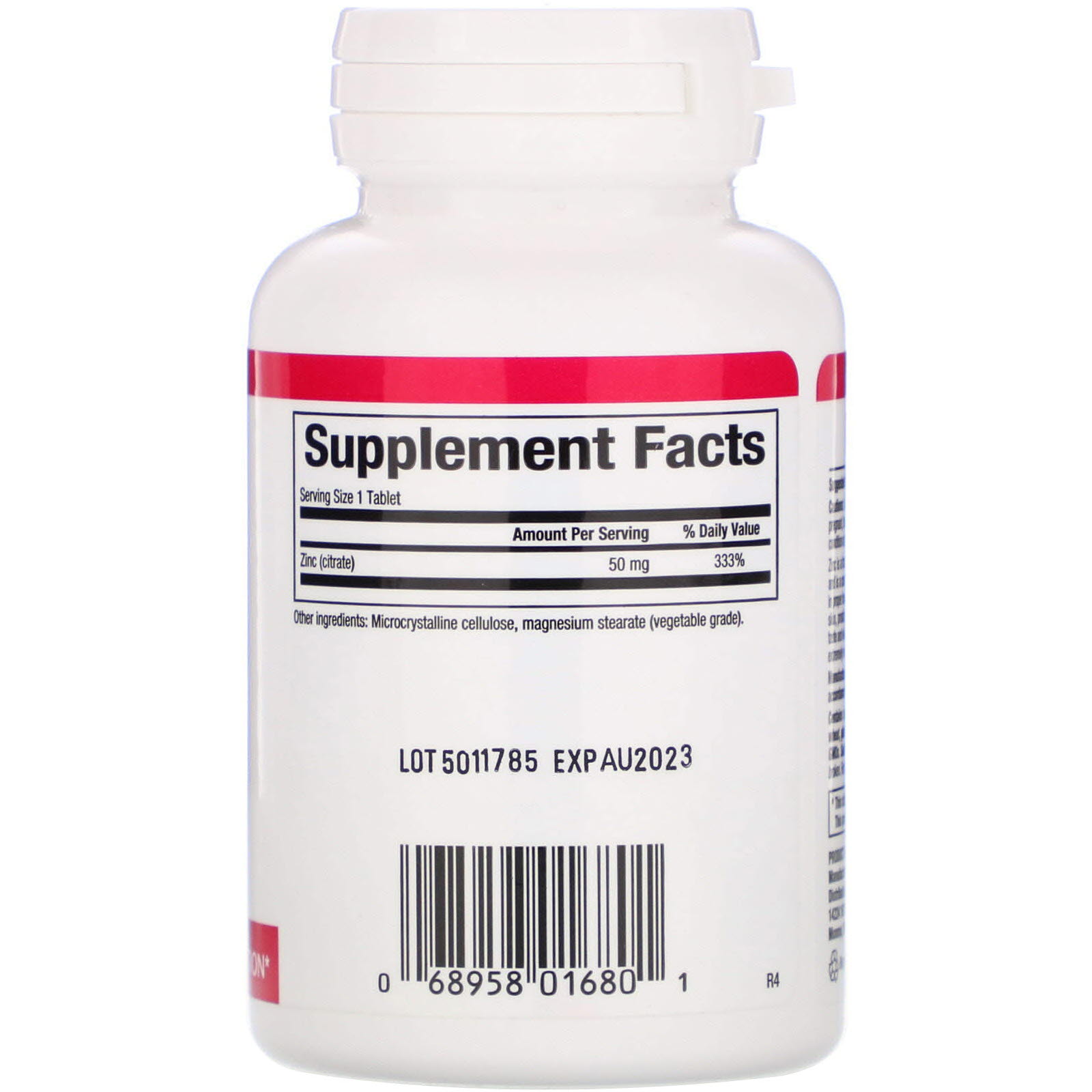 Natural Factors, citrato de zinco, 50 mg, 90 Comprimidos - Imagem 2