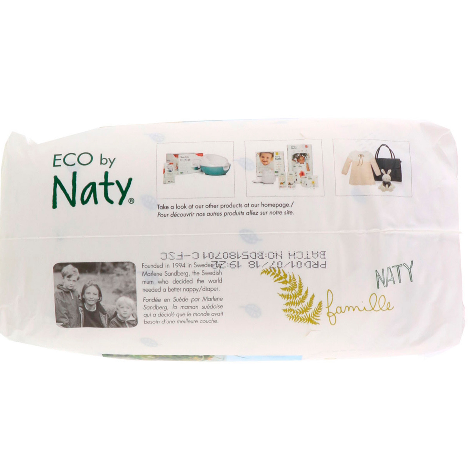 Naty, Fraldas para Pele Sensível, Tamanho 4, 15-40 lbs (7-18 kg), 26 Fraldas - Imagem 3