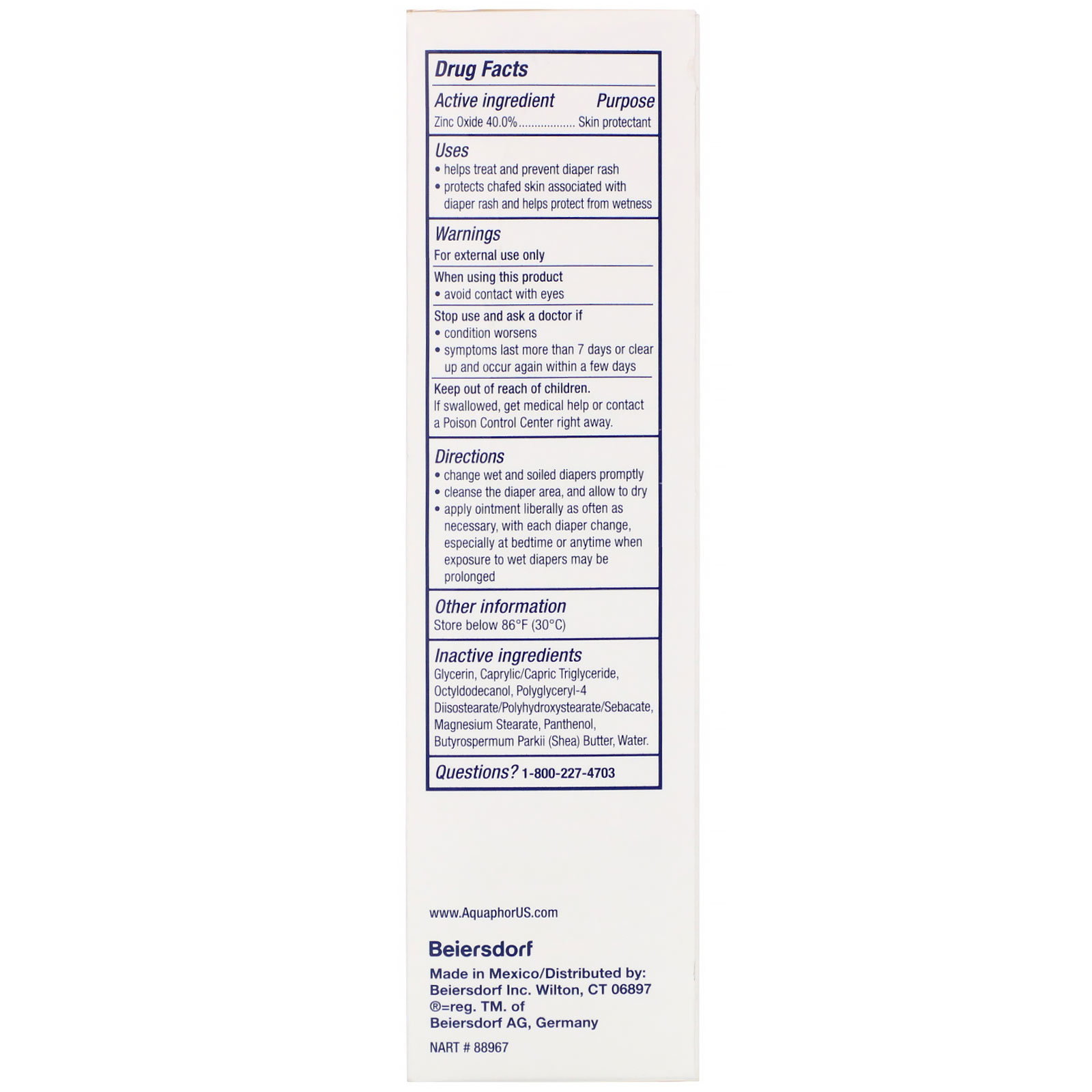 Aquaphor, Baby, Healing Paste, 3.5 oz (99 g) - Imagem 2