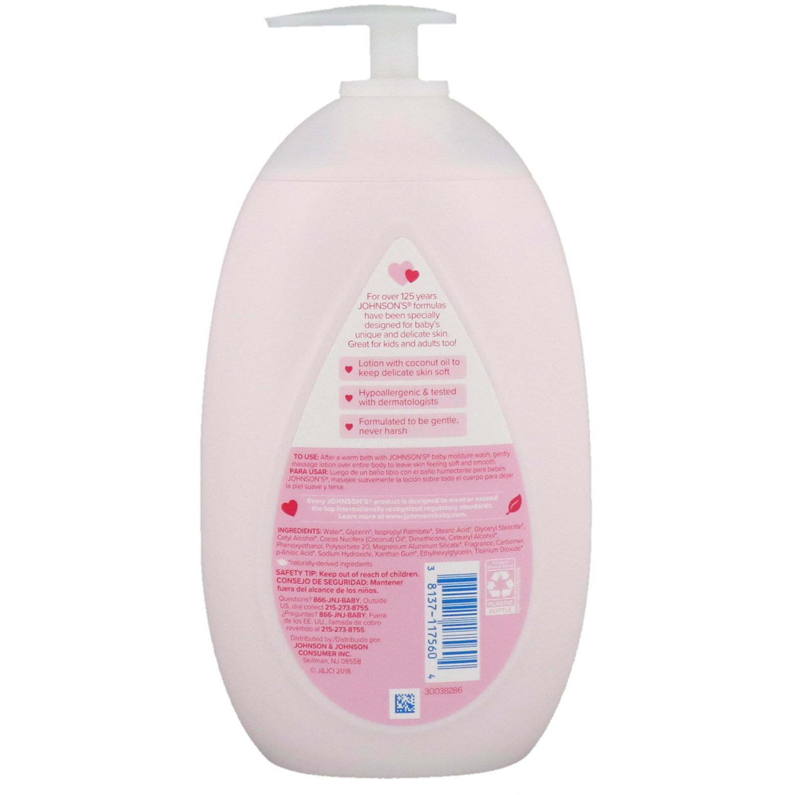 Johnson & Johnson, Baby Lotion, 16.9 fl oz (500 ml) - Imagem 2