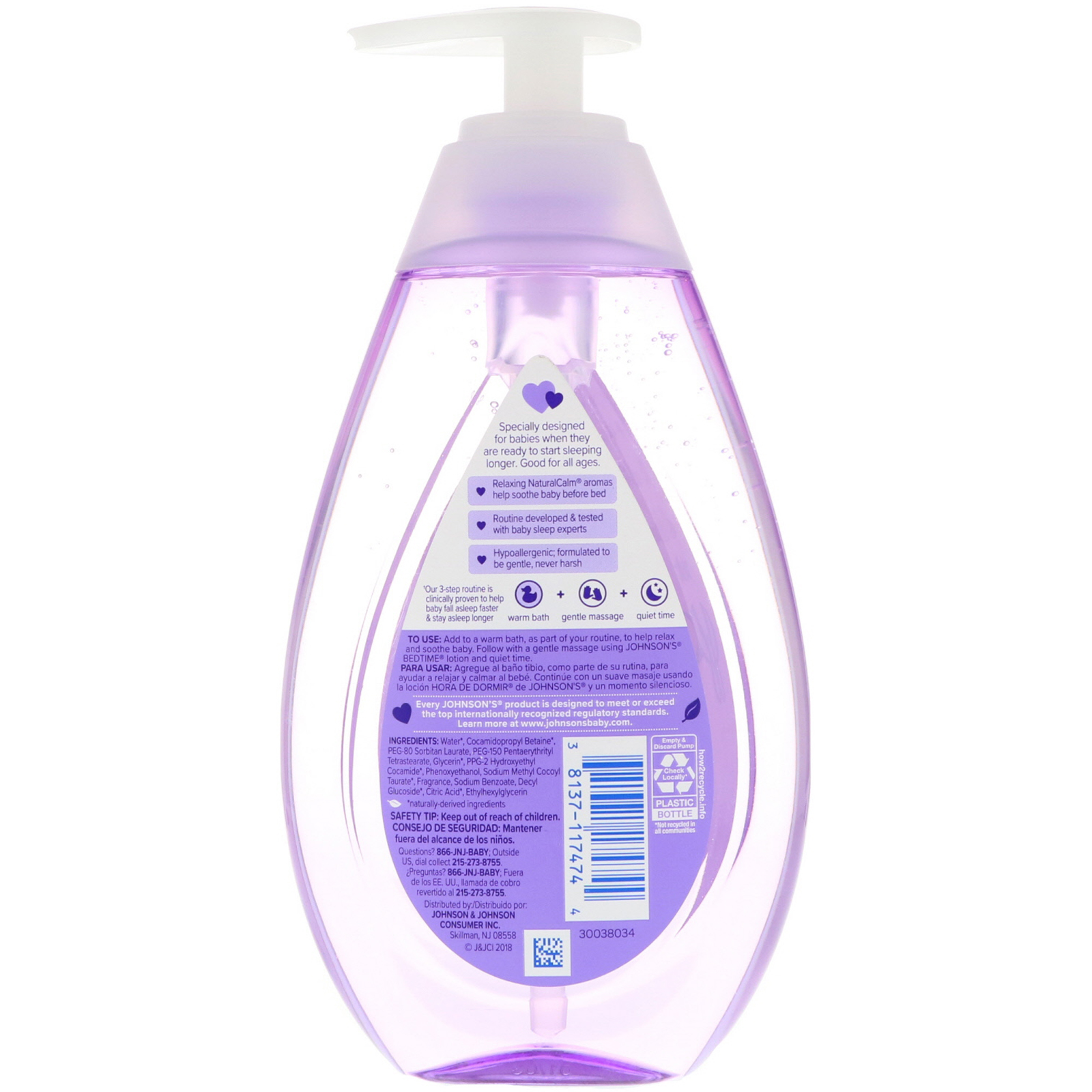 Johnson & Johnson, Bedtime, Bath, 13.6 fl oz (400 ml) - Imagem 2