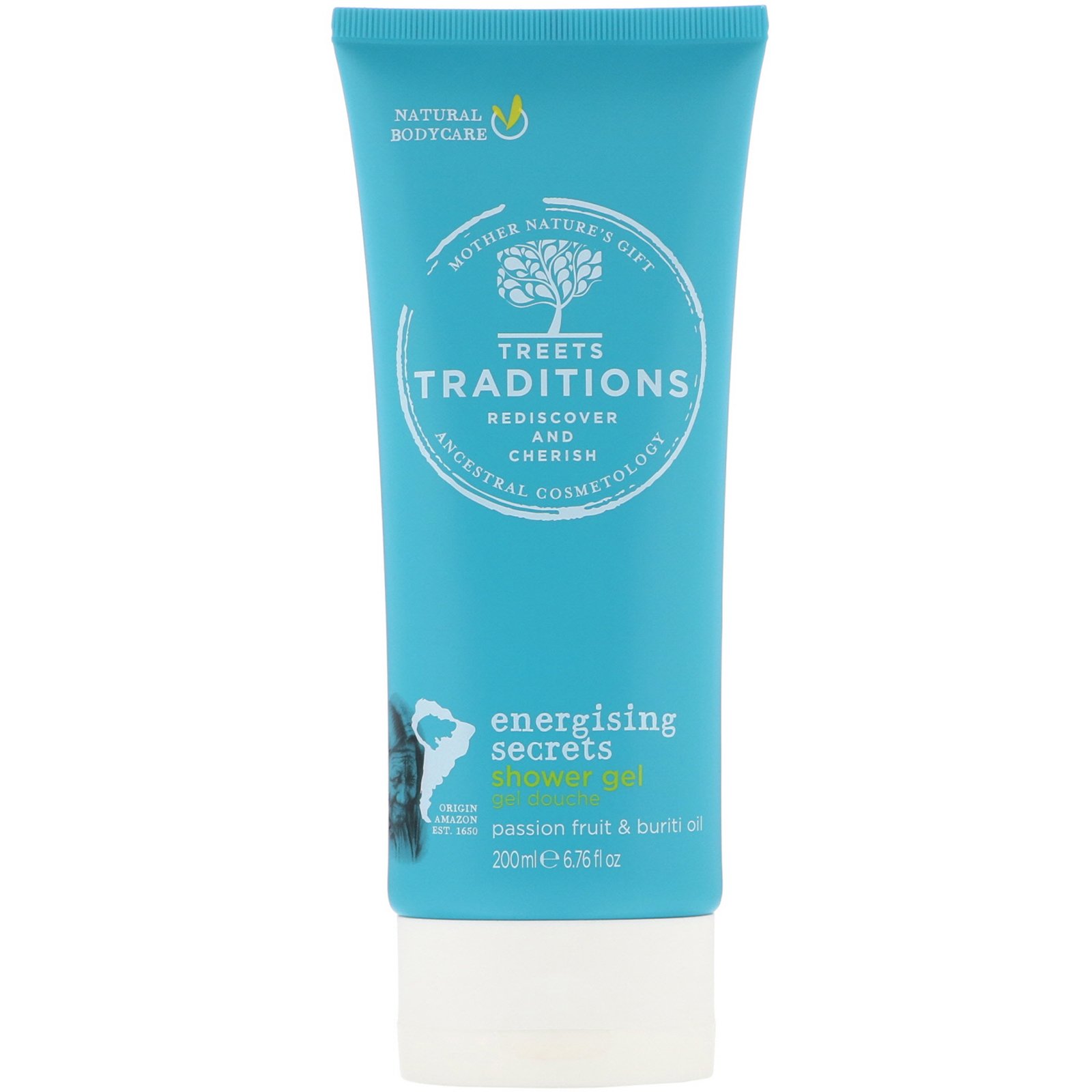 Treets, Energising Secrets, Gel de Banho, 6,76 fl oz (200 ml)