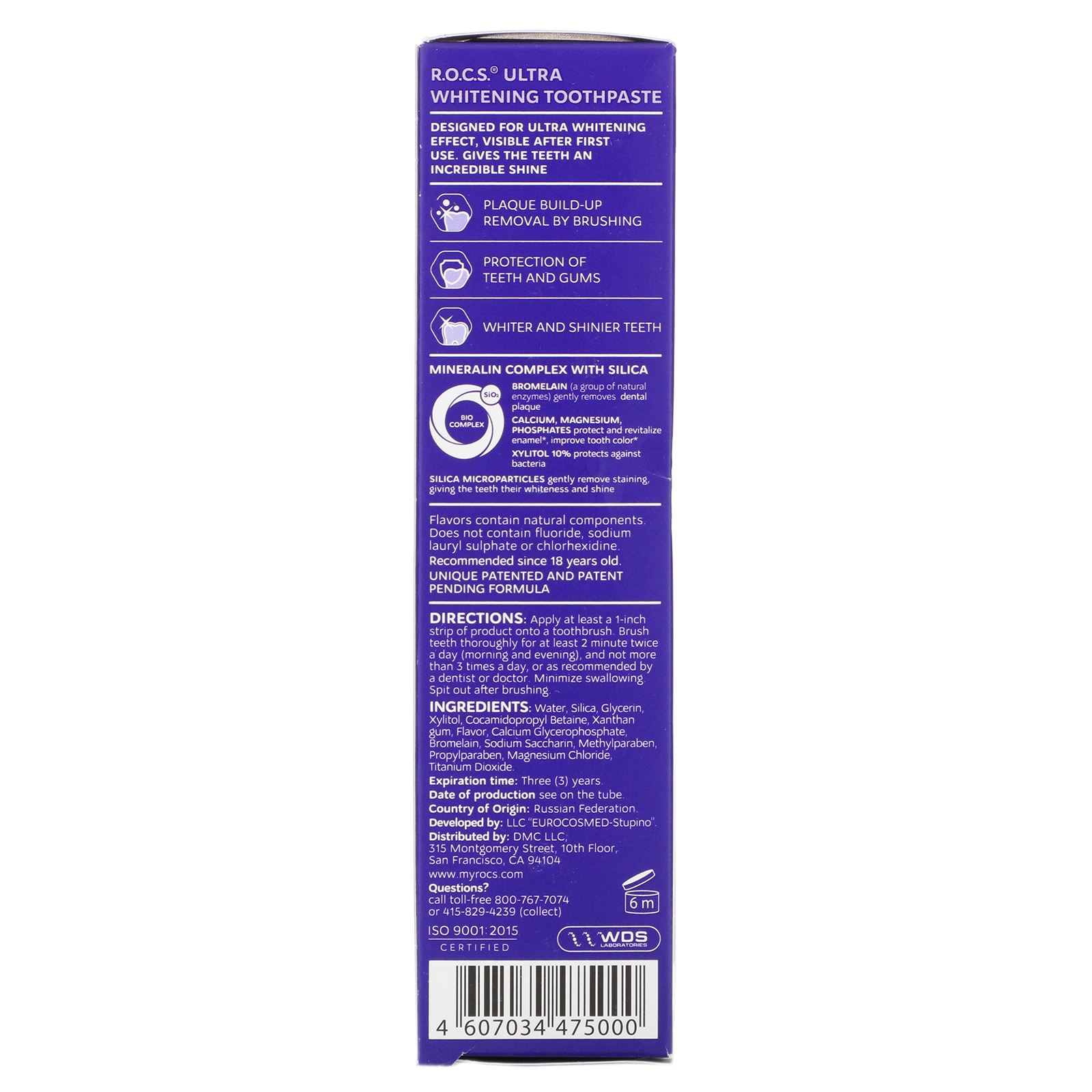 R.O.C.S. , Ultra Whitening Toothpaste, 3.3 oz (94 g) - Imagem 3