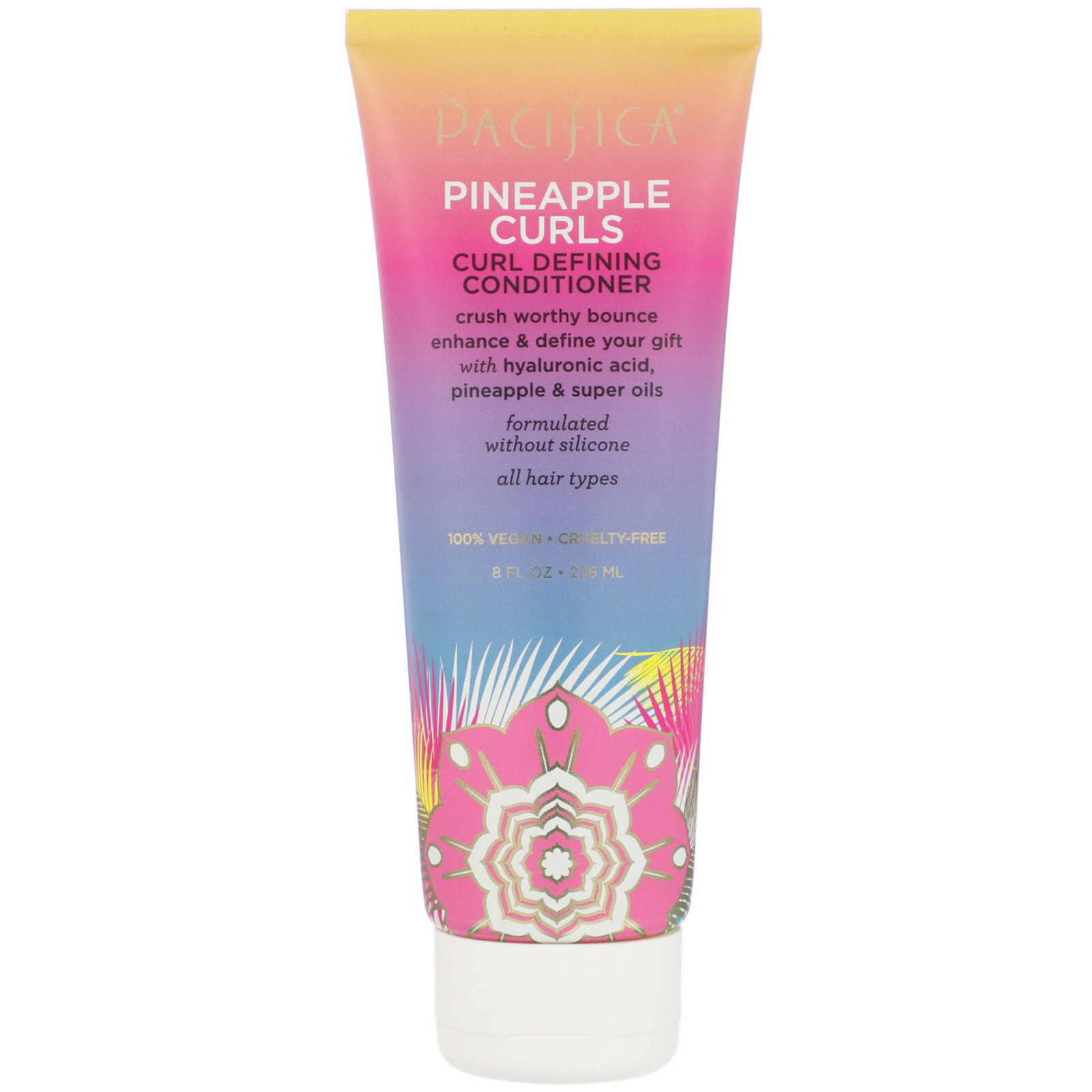 Pacifica, Cachos de Abacaxi, Condicionar Definidor de Cachos, 8 fl oz (236 ml)