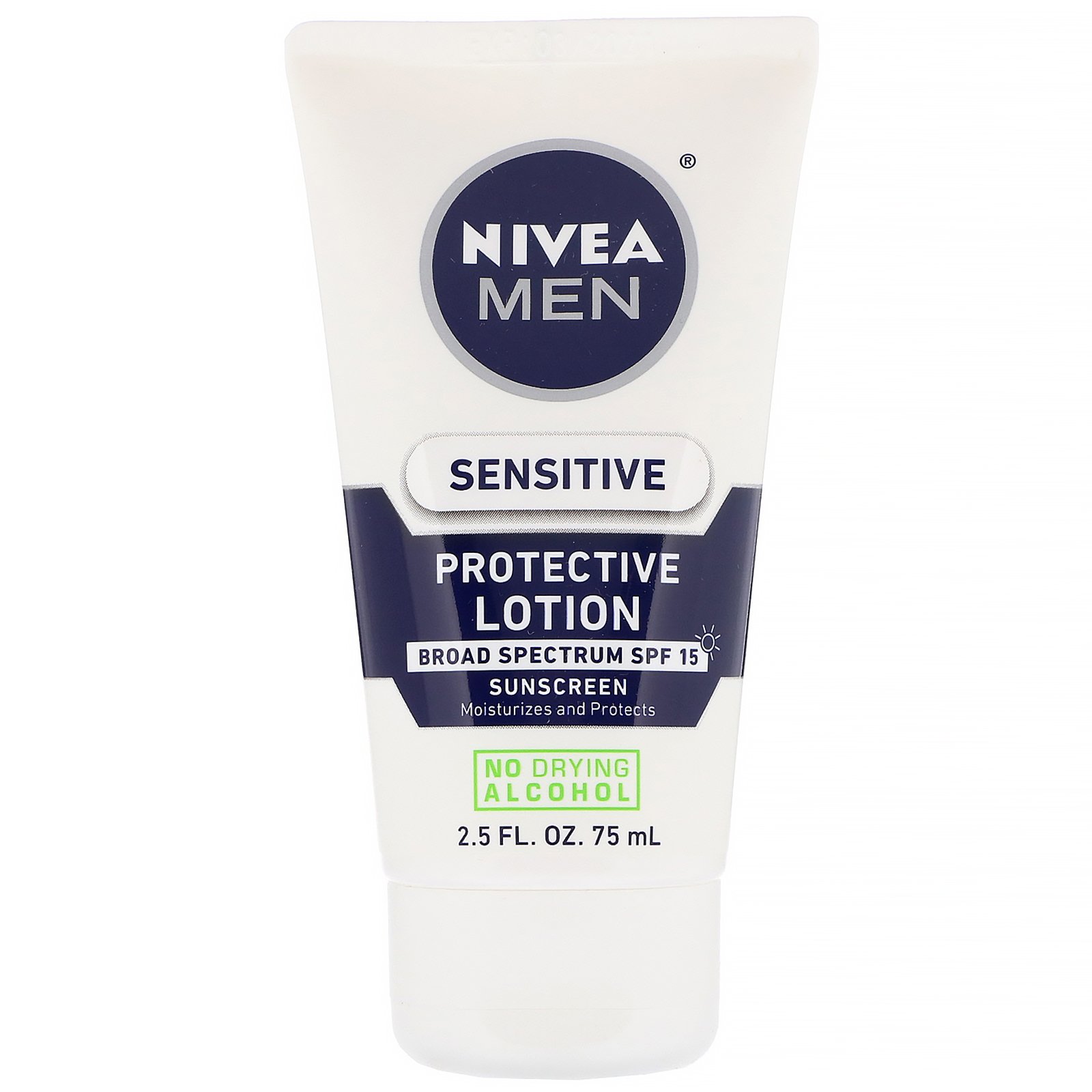 Nivea, Men, Sensitive, Loção Protetora, SPF 15, 75 ml (2,5 fl oz)