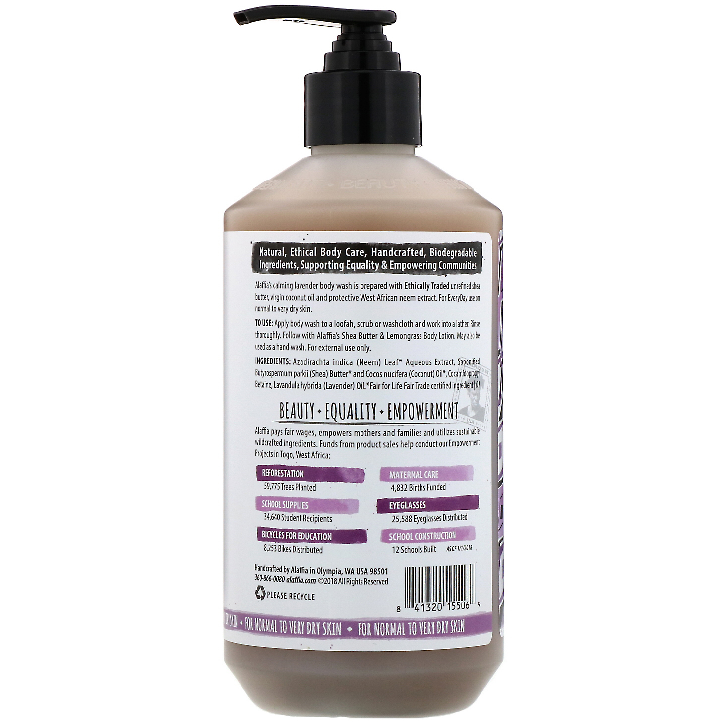 Everyday Shea, Sabonete Líquido Corporal, Lavanda, 475 ml (16 fl oz) - Imagem 2