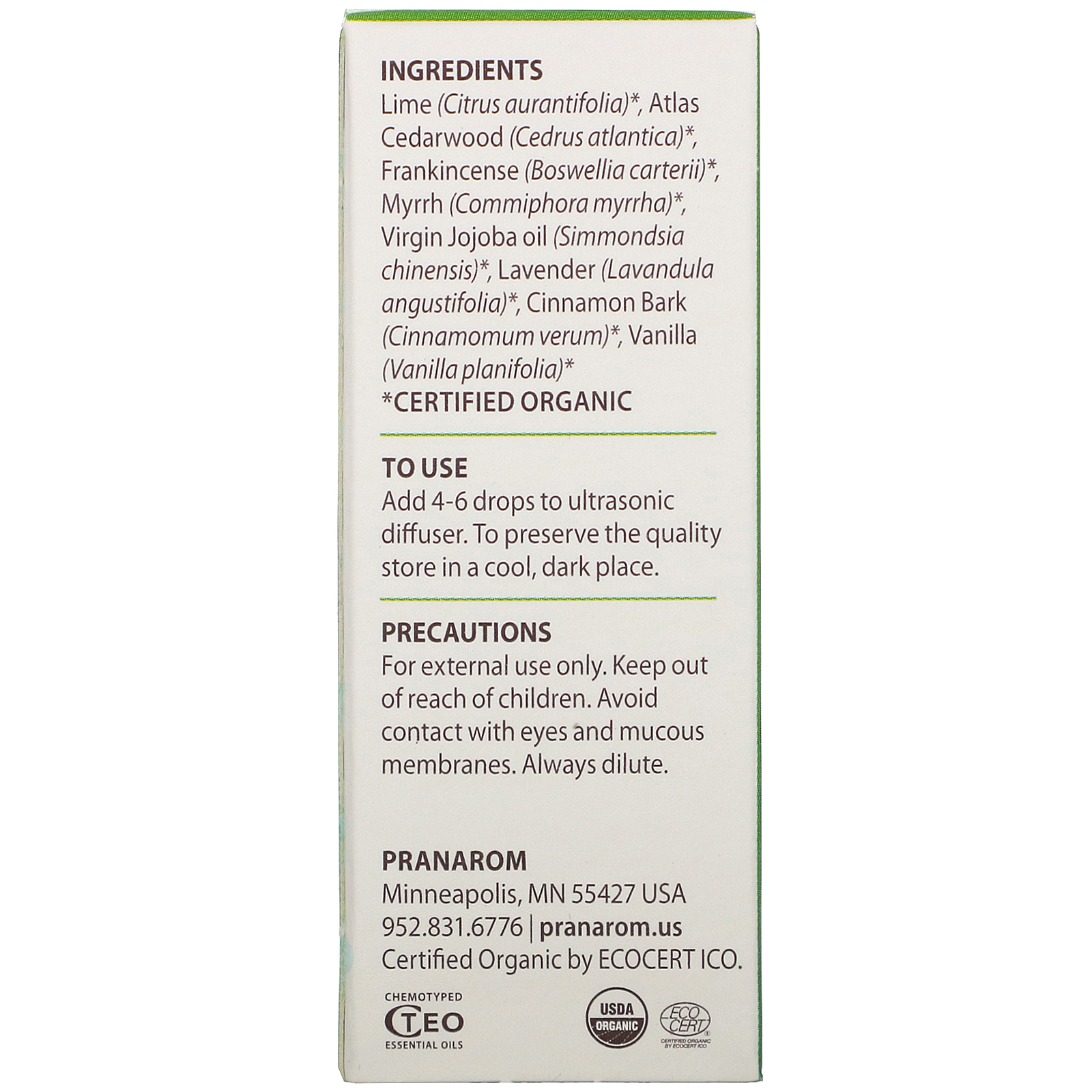 Pranarom, Essential Oil, Diffusion Blend, Tranquility, .17 fl oz (5 ml) - Imagem 3
