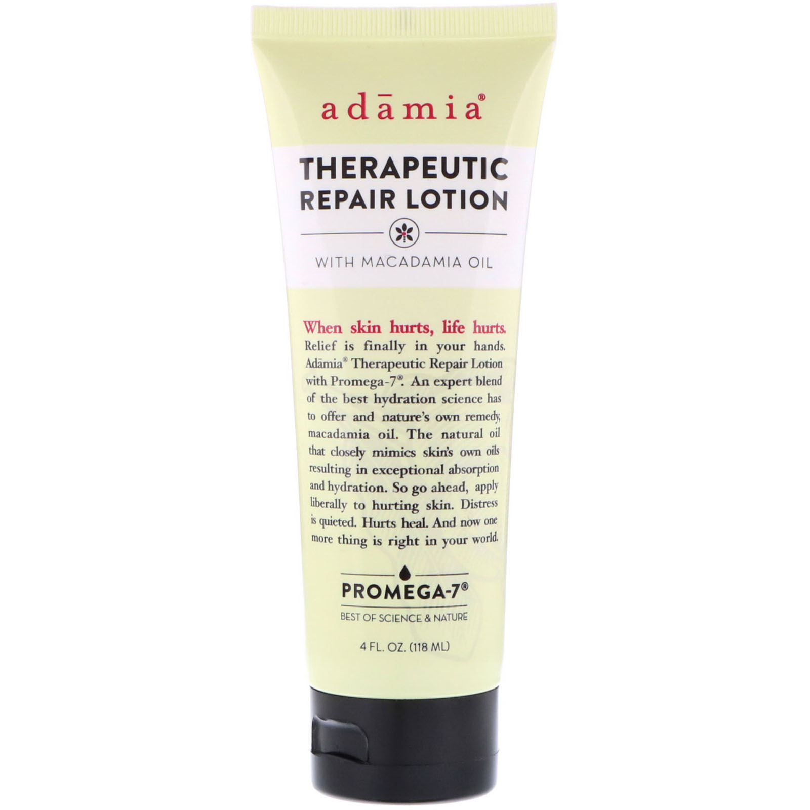 Adamia, Loção Terapêutica para Reparo com Óleo de Macadâmia, 4 fl oz (118 ml)