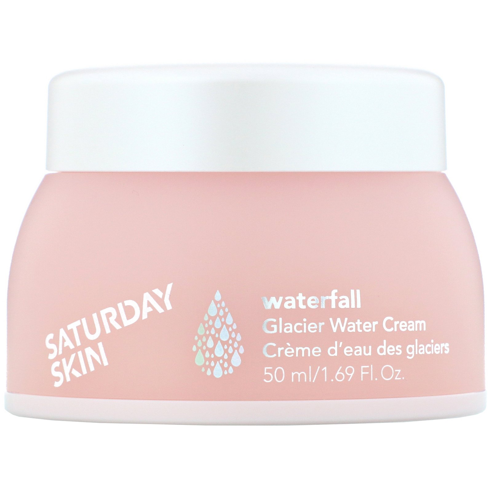 Saturday Skin, Waterfall, Creme com Água dos Glaciares, 50 ml (1,69 fl oz)