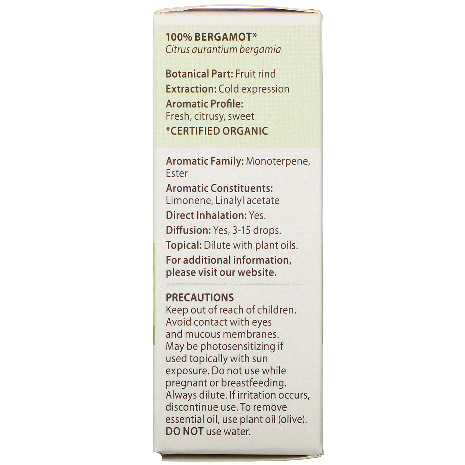 Pranarom, Essential Oil, Bergamot, .17 fl oz (5 ml) - Imagem 3