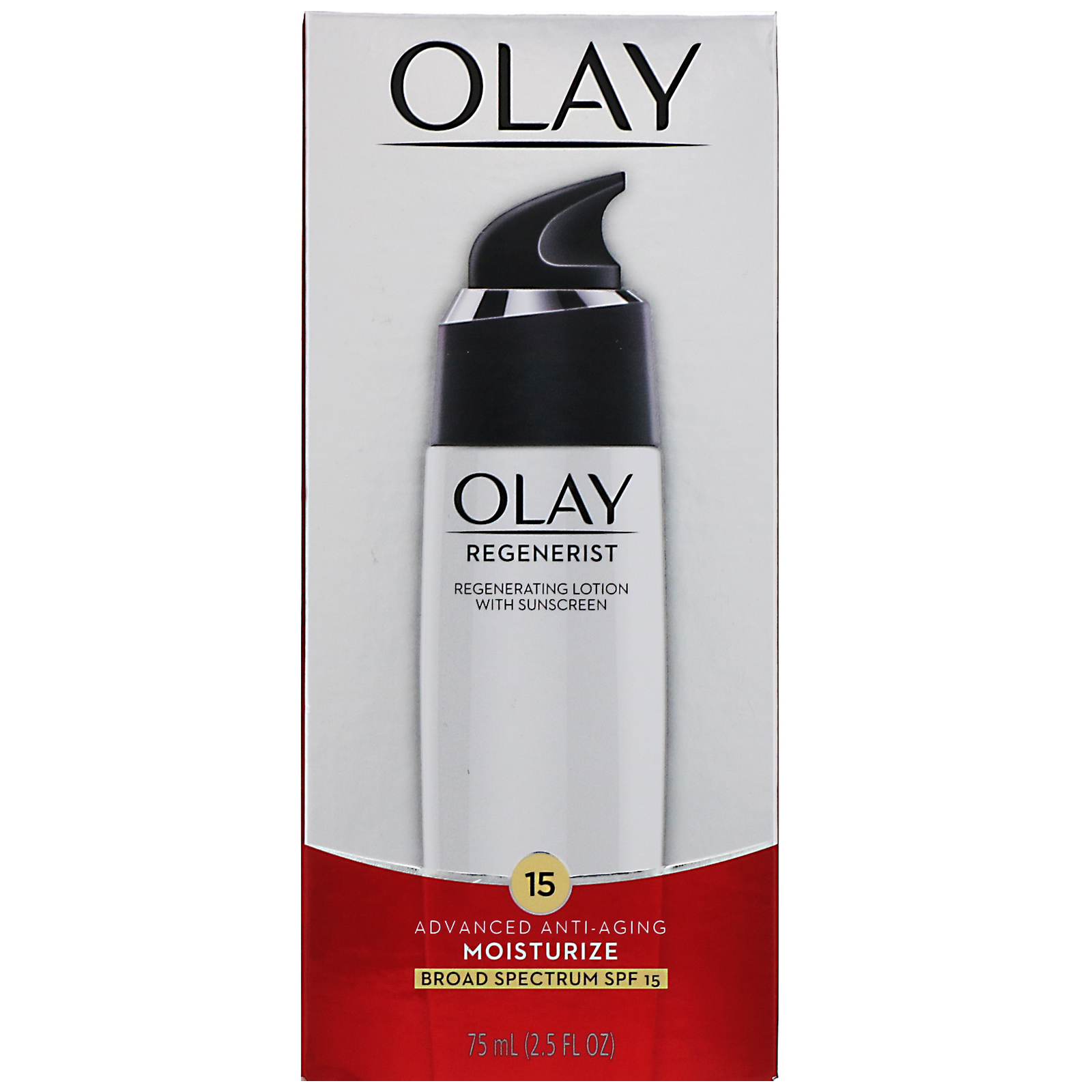 Olay, Regenerist, Loção Regeneradora com Protetor Solar, FPS 15, 75 ml (2,5 fl oz) - Imagem 2