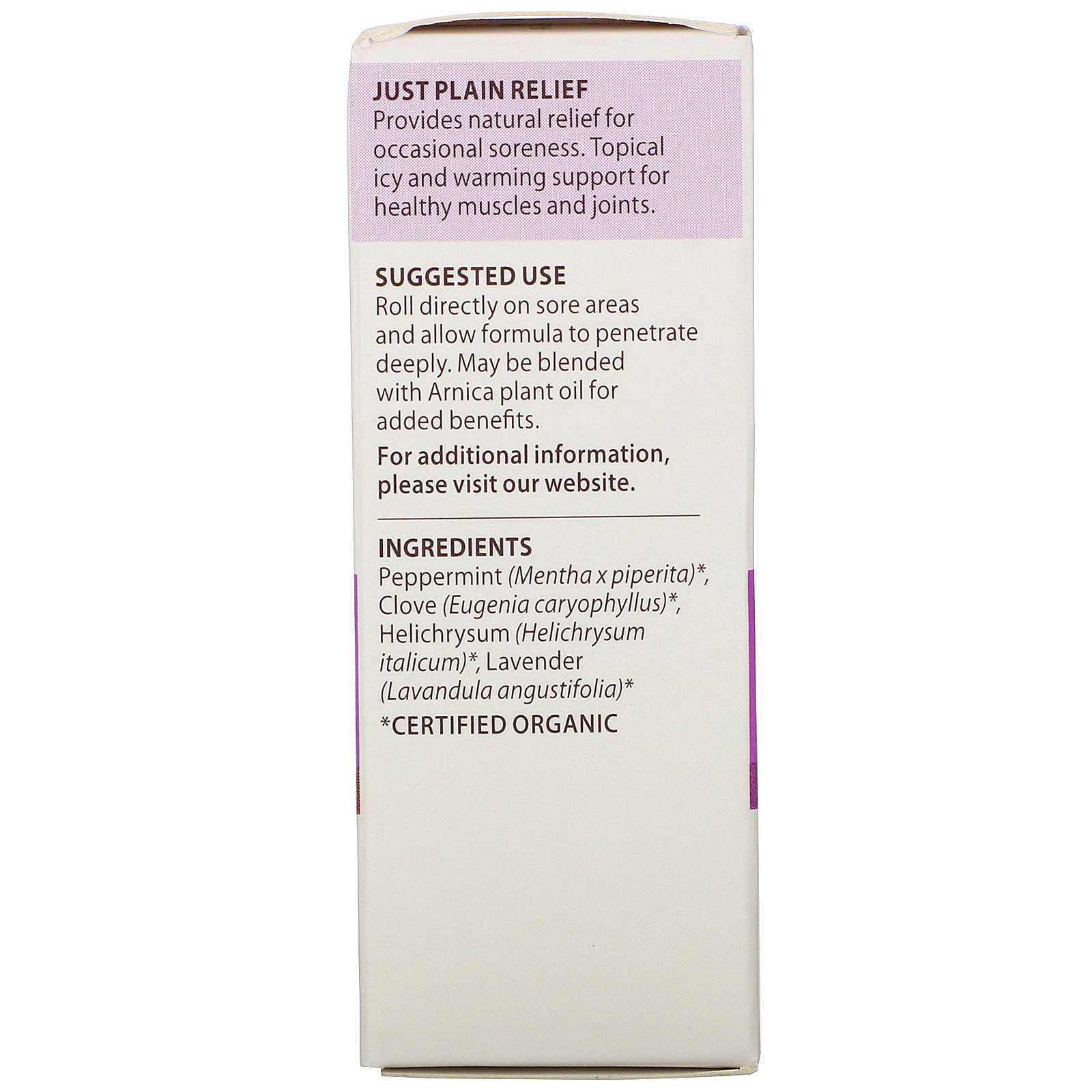 Pranarom, Essential Oil, Just Plain Relief, .27 fl oz (8 ml) - Imagem 3