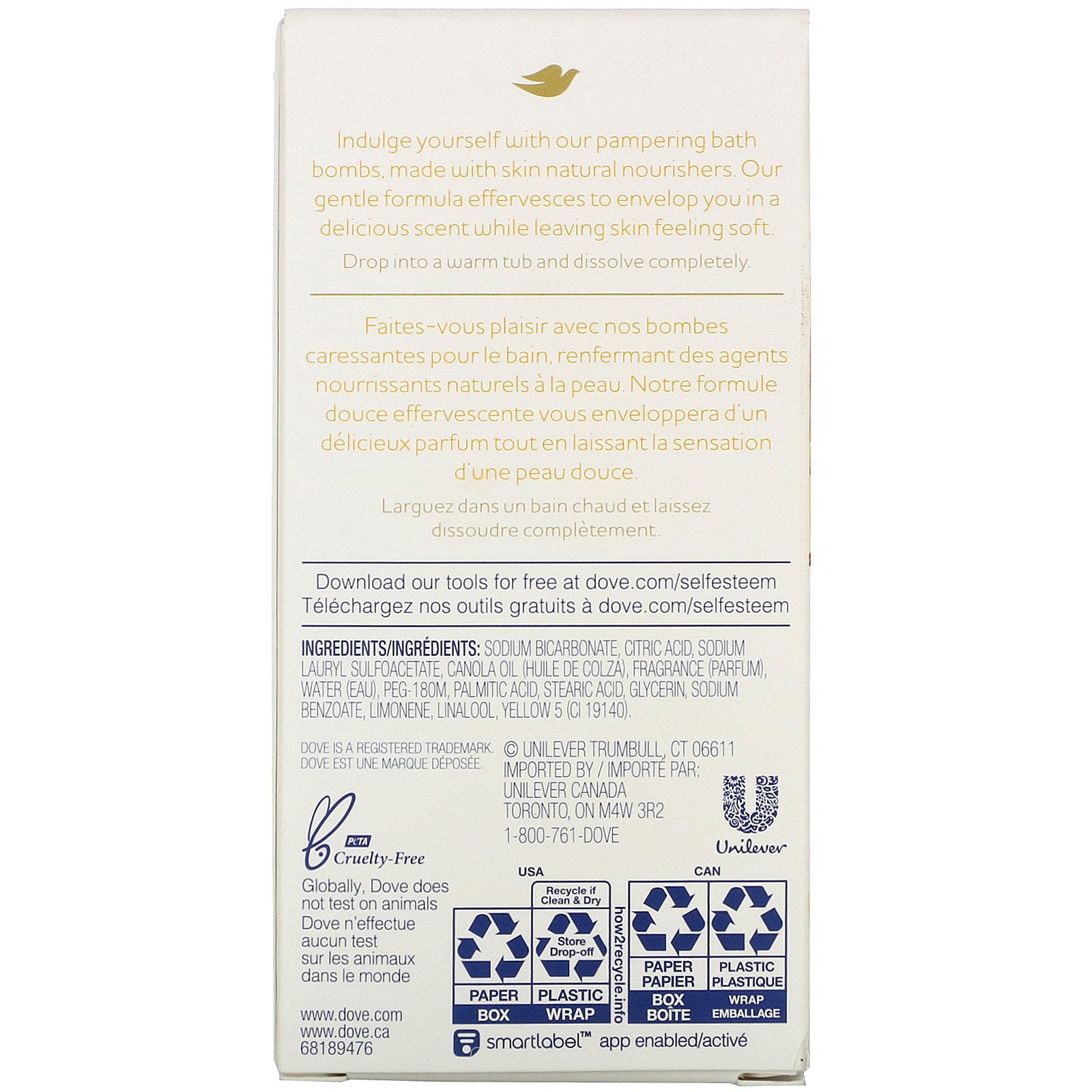 Dove, Nourishing Secrets, Bath Bombs, Mango and Almond, 2 Bath Bombs, 2.8 oz (79 g) Each - Imagem 2