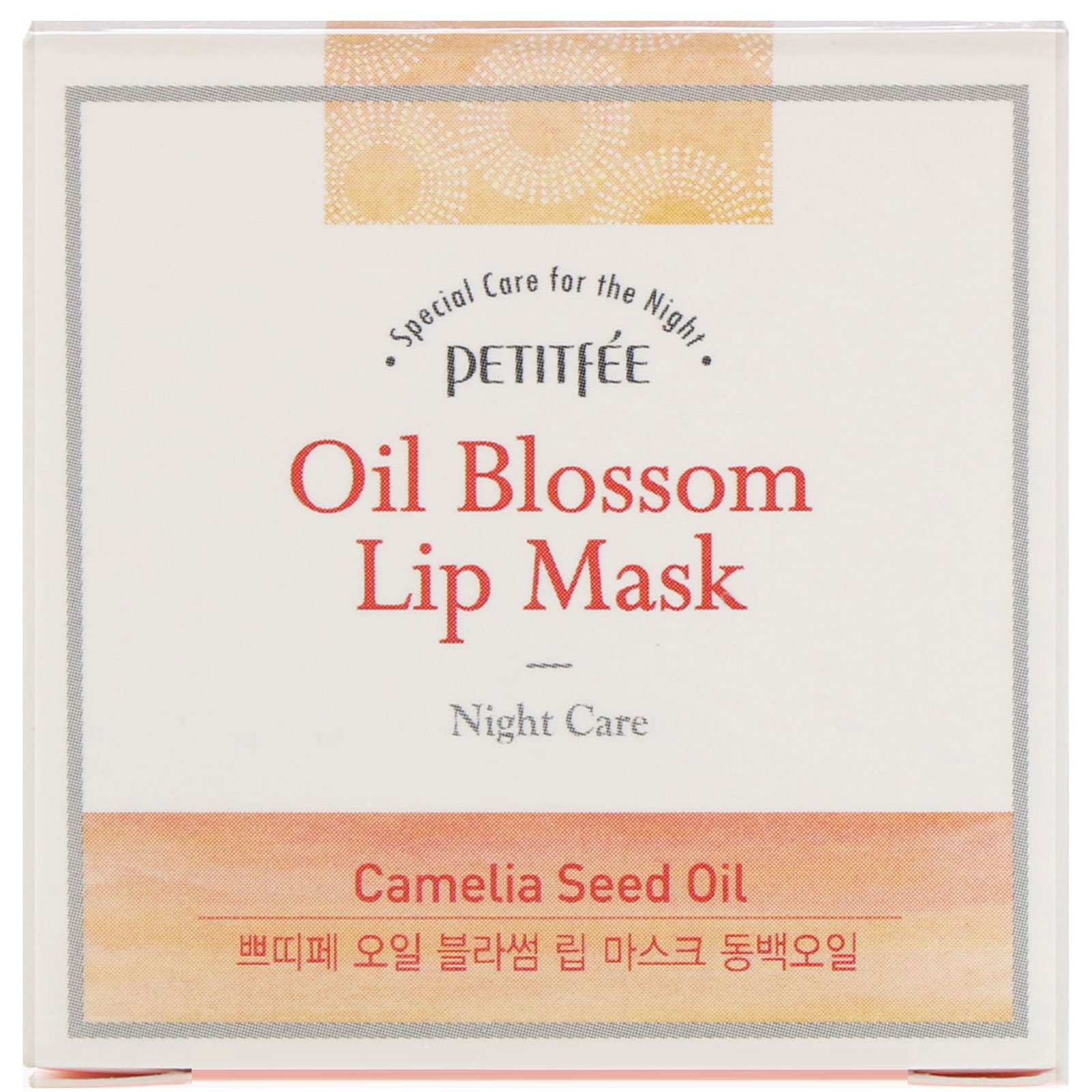 Petitfee, Máscara Labial Oil Blossom, Óleo de Semente de Camélia, 15 g - Imagem 3