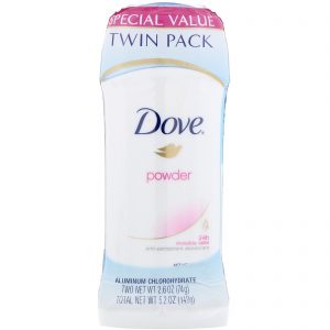 Comprar dove, invisible solid deodorant, powder, 2 pack, 2. 6 oz (74 g) each preço no brasil banho & beleza cuidados pessoais desodorante suplemento importado loja 195 online promoção -