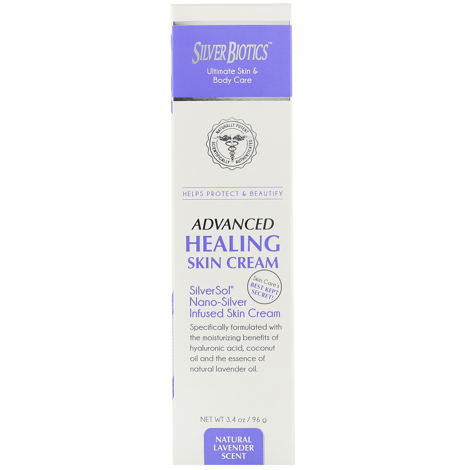 American Biotech Labs, Creme para a Pele Advanced Healing, Aroma Natural de Lavanda, 96 g (3,4 oz)