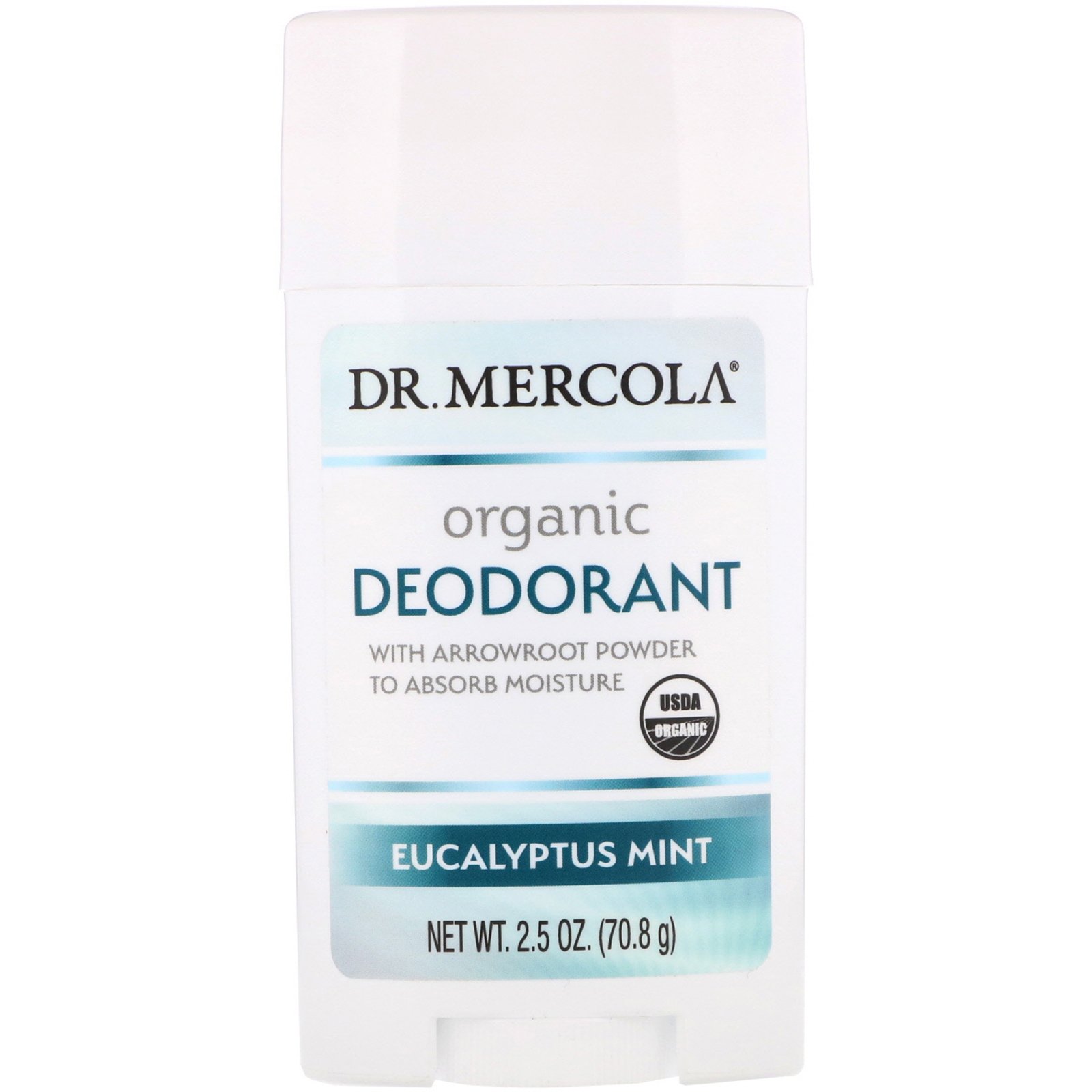 Dr. Mercola, Desodorante Orgânico, Eucalipto e Menta, 2,5 (70,8 g)