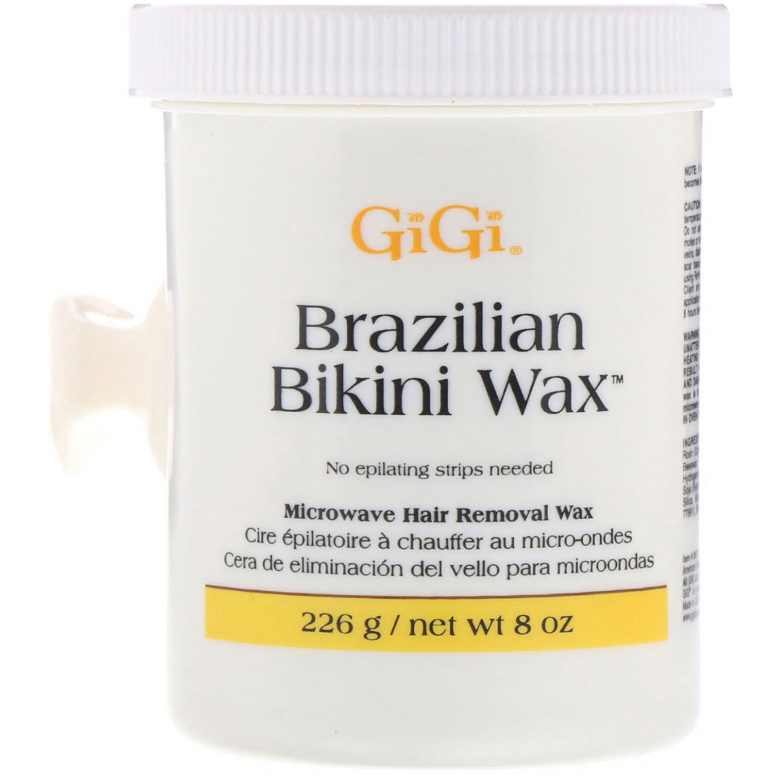 Gigi Spa, Cera de Depilação Brasileira, Cera de Microondas para Remoção de Pêlos, 8 oz (226 g)