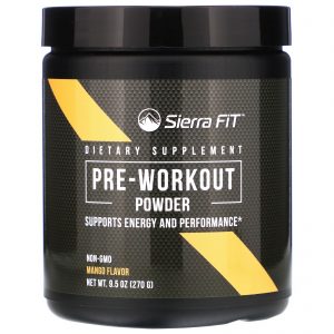 Comprar sierra fit, pre-workout powder, mango, 9. 5 oz (270 g) preço no brasil linha luckyvitamin suplementos pré-treino suplemento importado loja 257 online promoção -
