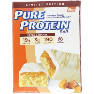 Comprar pure protein, maple caramel bar, 6 bars, 1. 76 oz (50 g) each preço no brasil barras barras de proteína suplementos de musculação suplemento importado loja 233 online promoção -