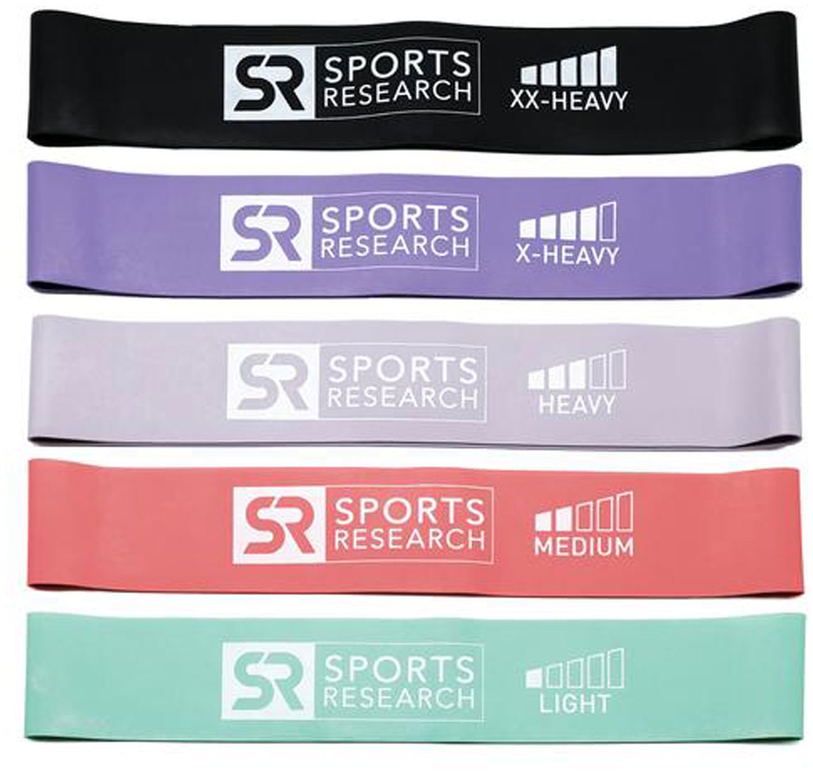 Sports Research, Mini Faixas Elásticas, 5 Faixas Elásticas