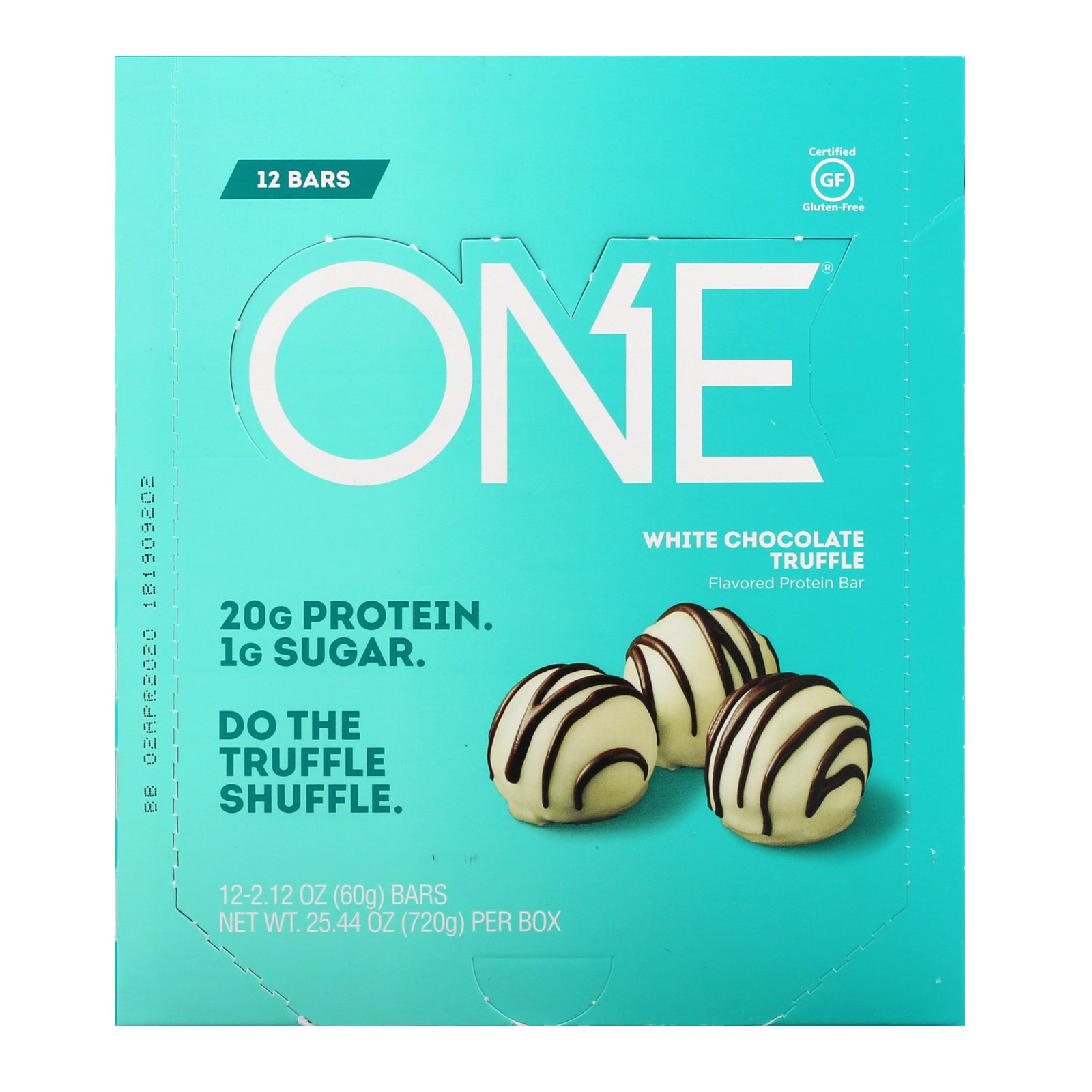 One Brands, ONE Bar, White Chocolate Truffle, 12 Bars, 2.12 oz (60 g) Each - Imagem 2