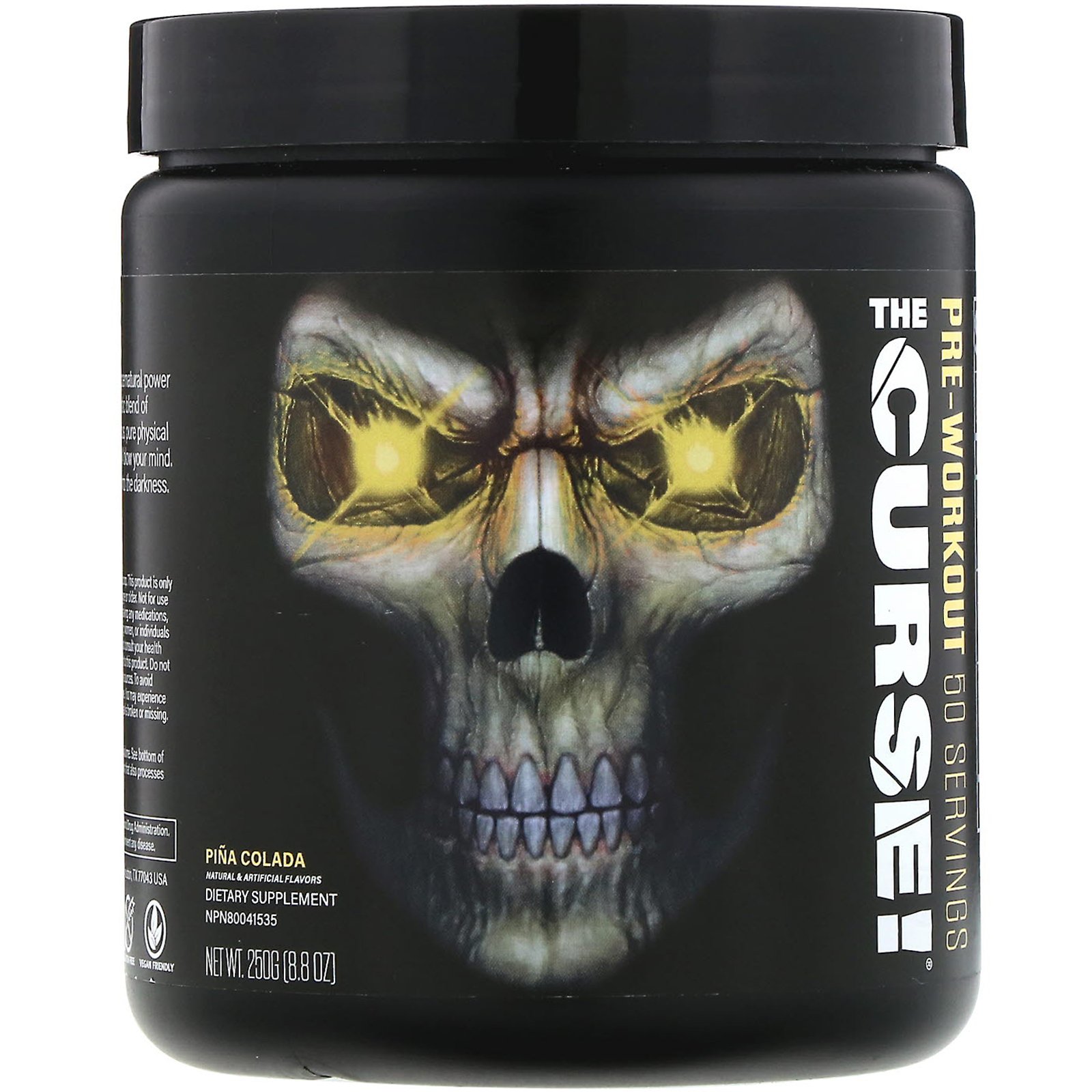 JNX Sports, The Curse, Pré-treino, Pina Colada, 8,8 oz (250 g)