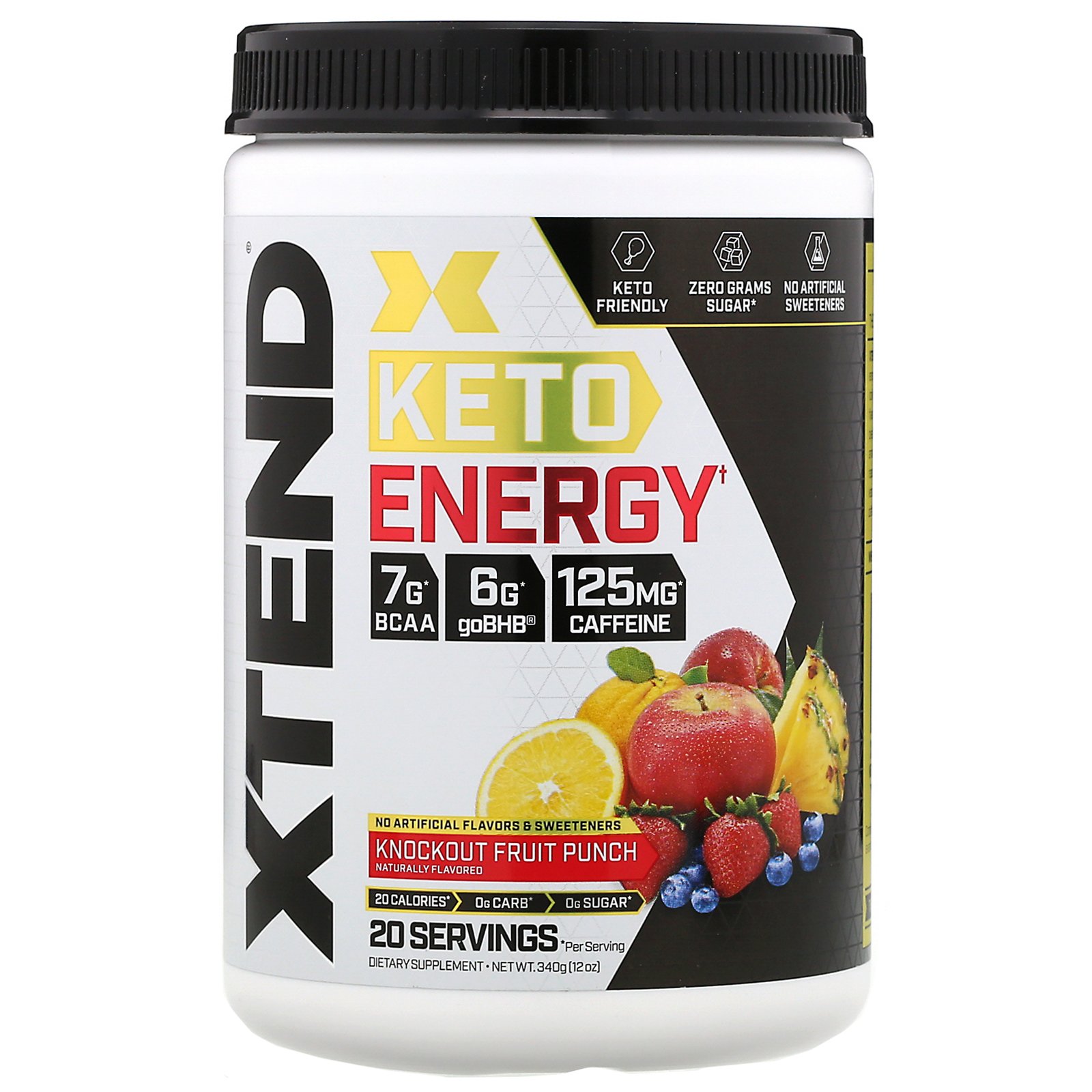 Scivation, Xtend, Keto Energy, Ponche de Frutas, 340 g (12 oz)