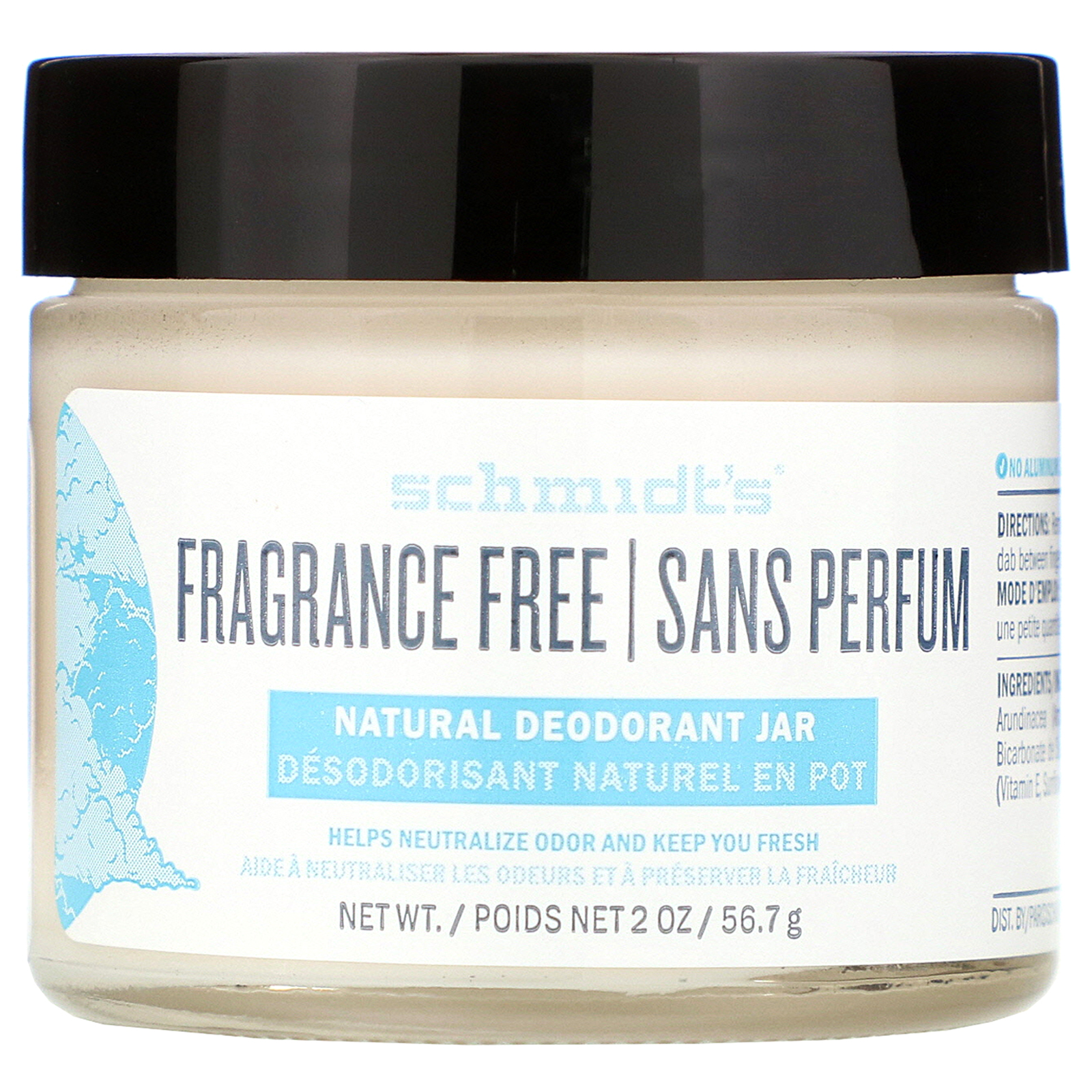 Schmidt's Naturals, Frasco de Desodorante Natural, Sem Perfume, 56,7 g (2 oz) - Imagem 3