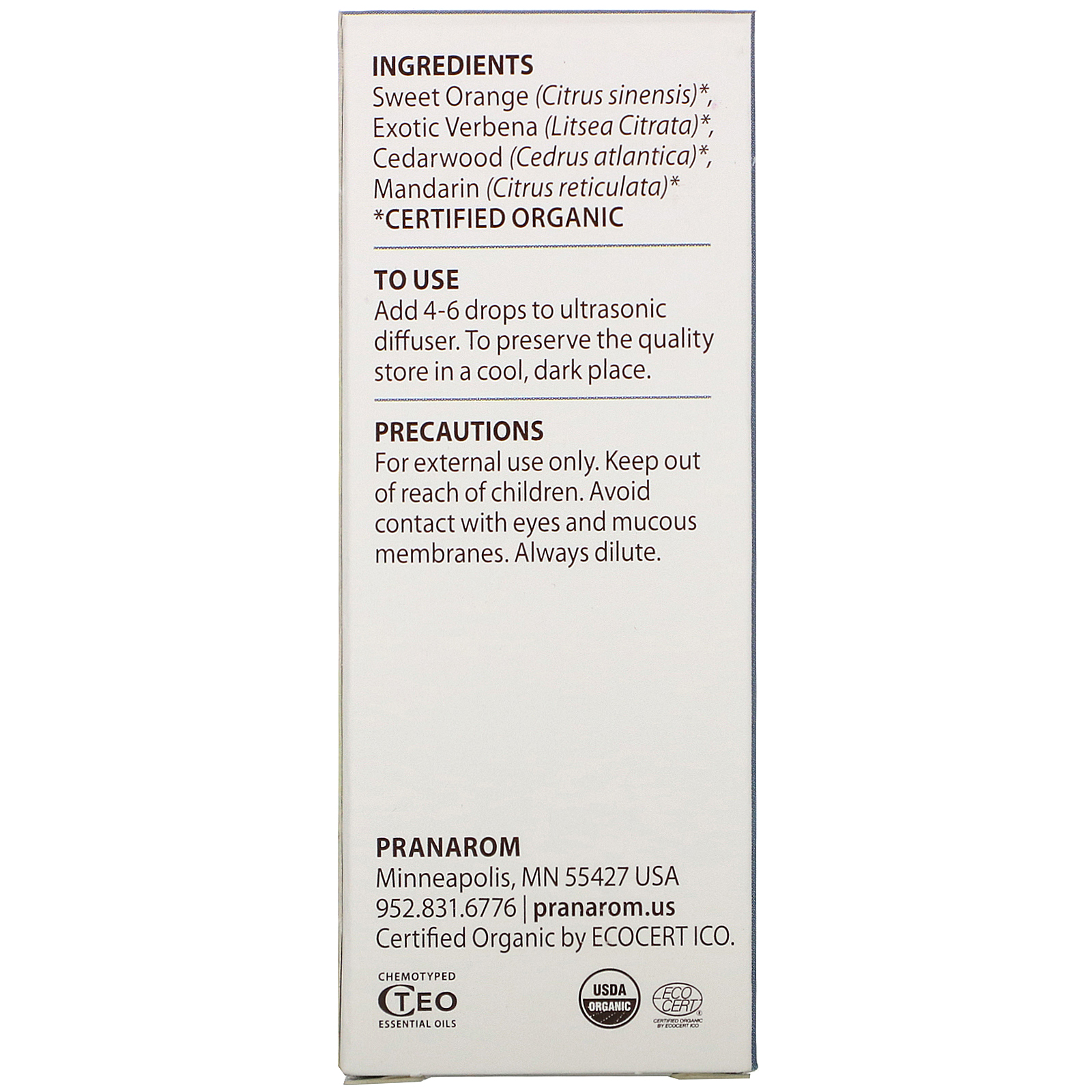 Pranarom, Essential Oil, Diffusion Blend, Zen, .17 fl oz (5 ml) - Imagem 3