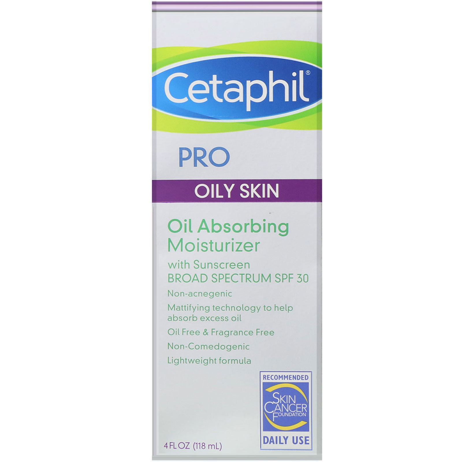 Cetaphil, Pro, Hidratante absorvente de oleosidade, FPS 30, 118 ml - Imagem 2