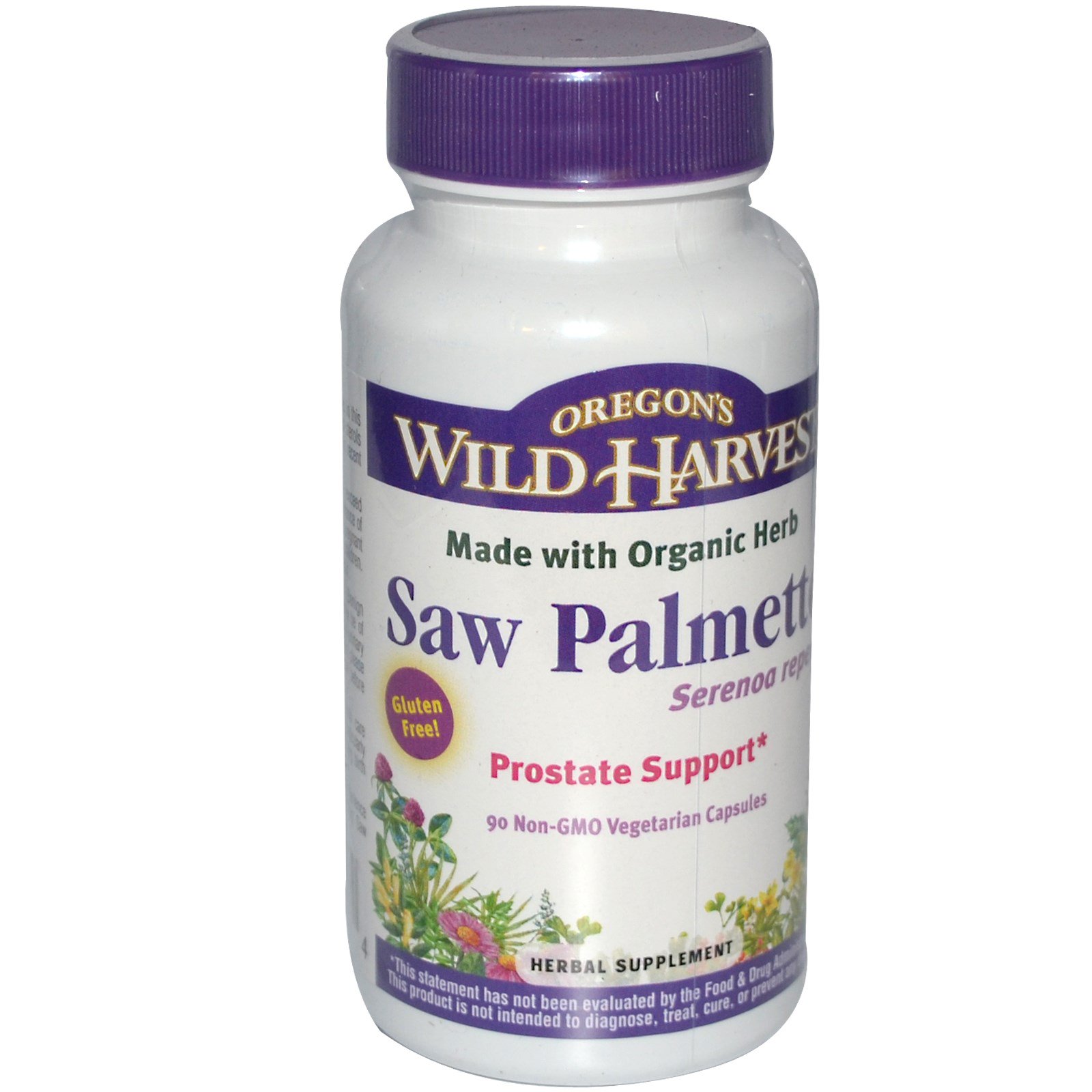 Oregon's Wild Harvest, Saw Palmetto, 90 Non-GMO Vegetarian Capsules - Imagem 2