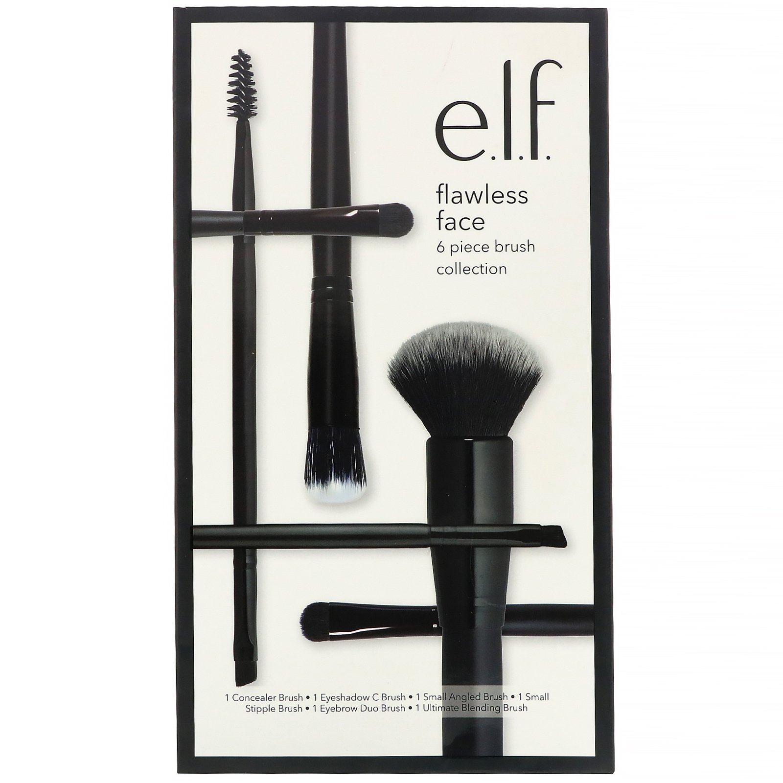 E.L.F., Kit para o rosto impecável, coleção de pincéis com 6 peças - Imagem 2