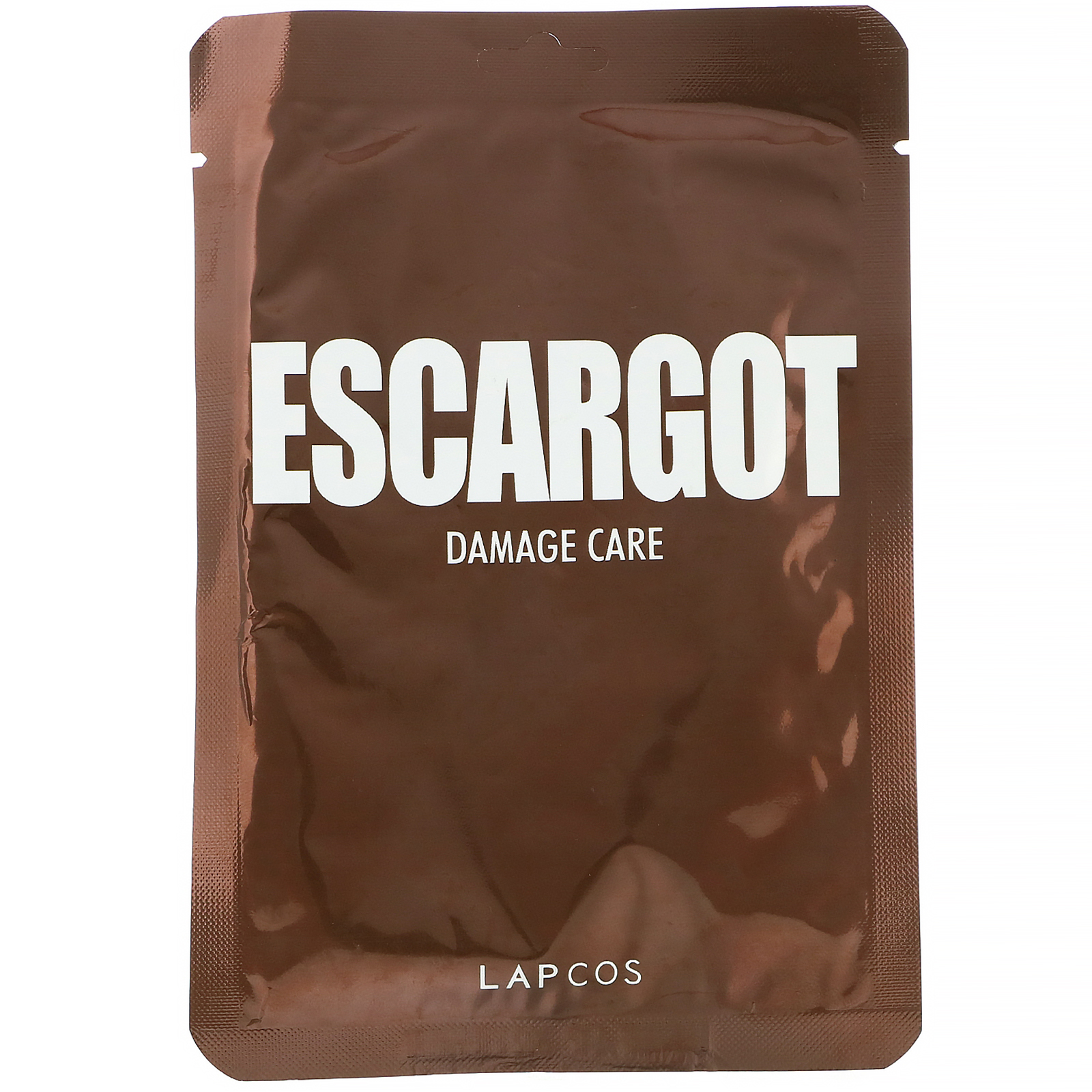 Lapcos, Máscara Asiática de Escargot, Reversão de Danos, 1 Folha, 27 ml (0,91 fl oz)