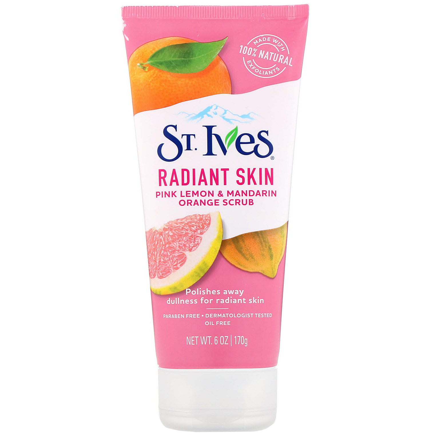 St. Ives, Radiant Skin, Esfoliante de Limão-Rosa e Tangerina, 170 g (6 oz)