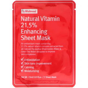 Comprar wishtrend, natural vitamin 21. 5% enhancing sheet mask, 1 sheet, 0. 81 fl oz (23 ml) preço no brasil banho & beleza cuidados com a pele cuidados com a pele do rosto máscaras faciais suplemento importado loja 139 online promoção -