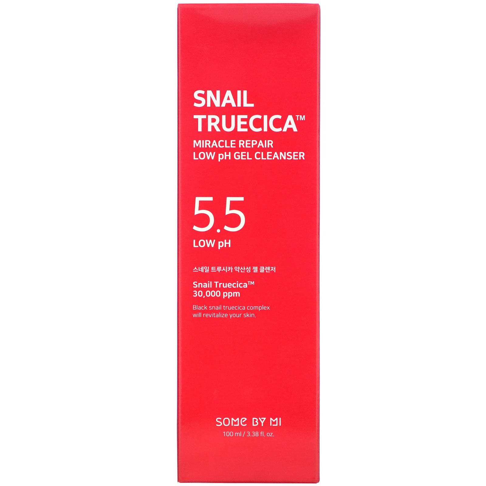 Some By Mi, Snail Truecica, Miracle Repair Low ph Gel Cleanser, 3.38 fl oz (100 ml) - Imagem 2