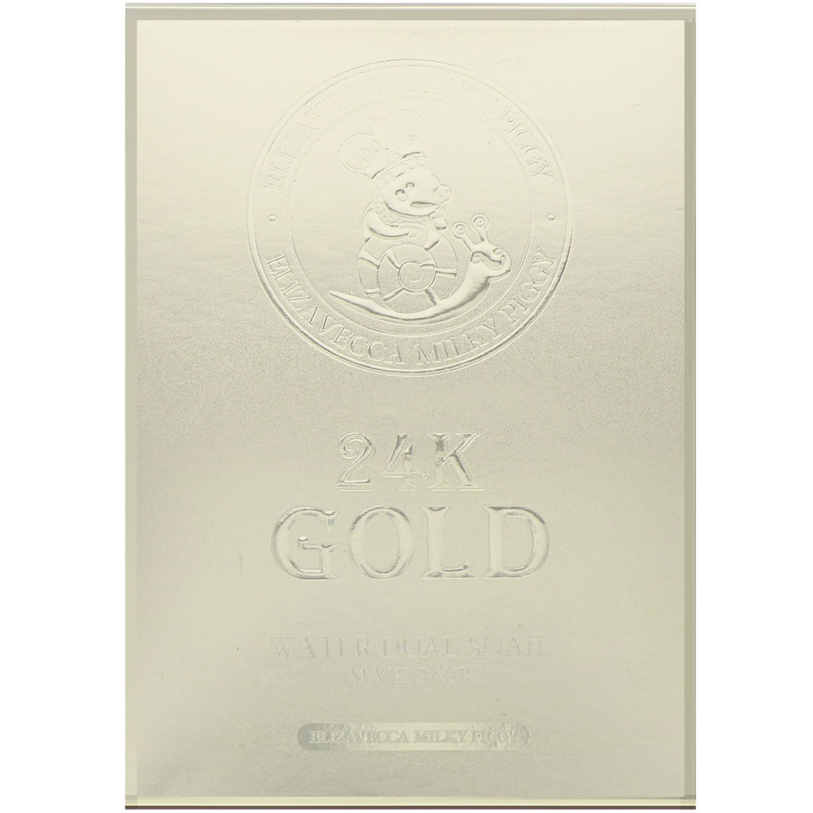 Elizavecca, Conjunto de Máscaras de Caracol Duplas de Água Ouro 24k Milky Piggy, 10 Folhas, 25 g (0,88 oz) Cada - Imagem 2