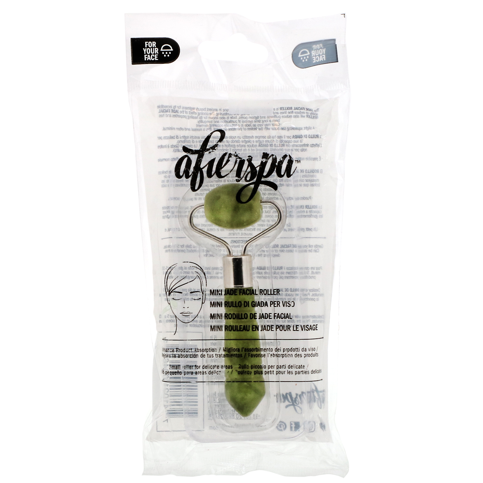 AfterSpa, Mini Jade Facial Roller, 1 Roller - Imagem 2