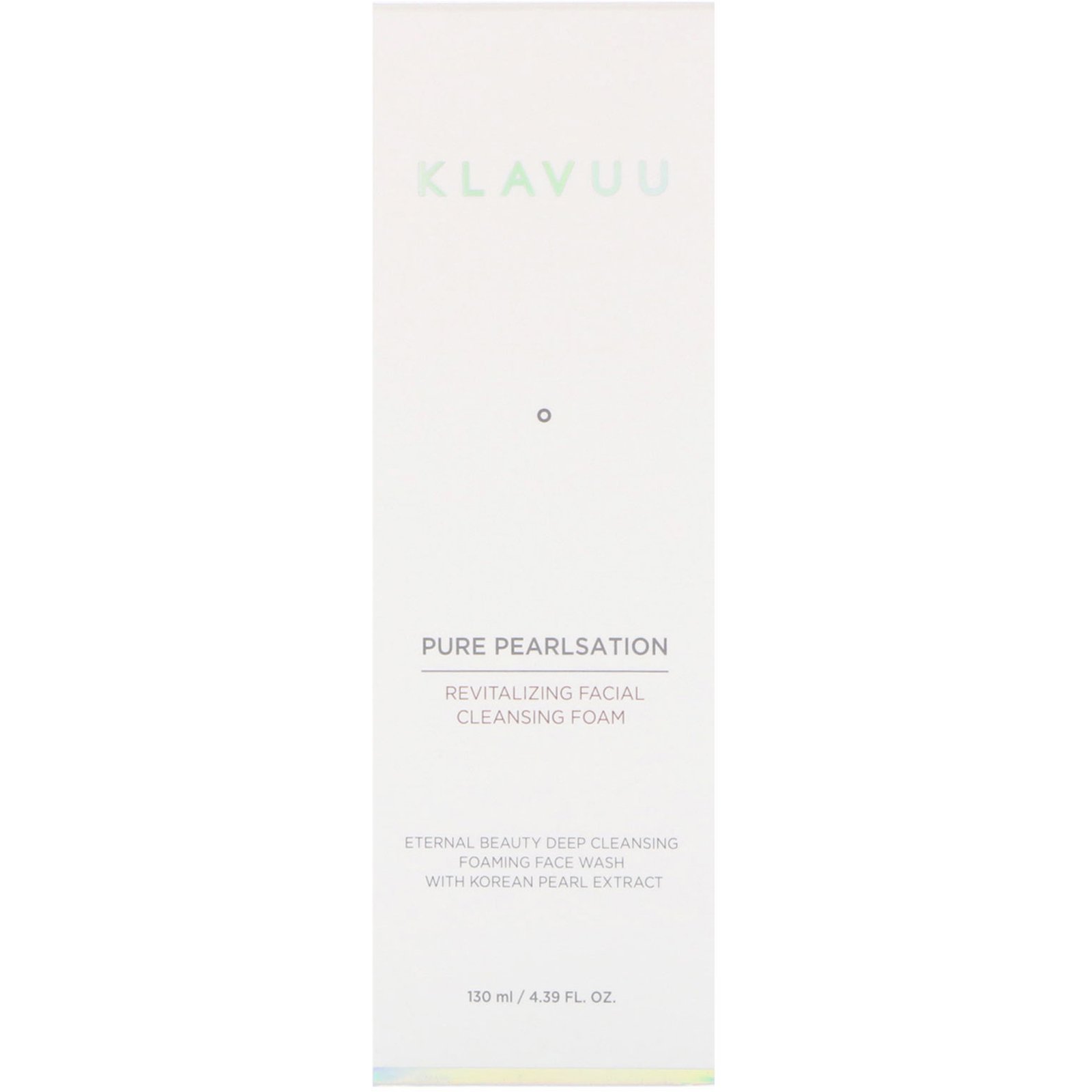 KLAVUU, Pure Pearlsation, Revitalizing Facial Cleansing Foam, 4.39 fl oz (130 ml) - Imagem 2
