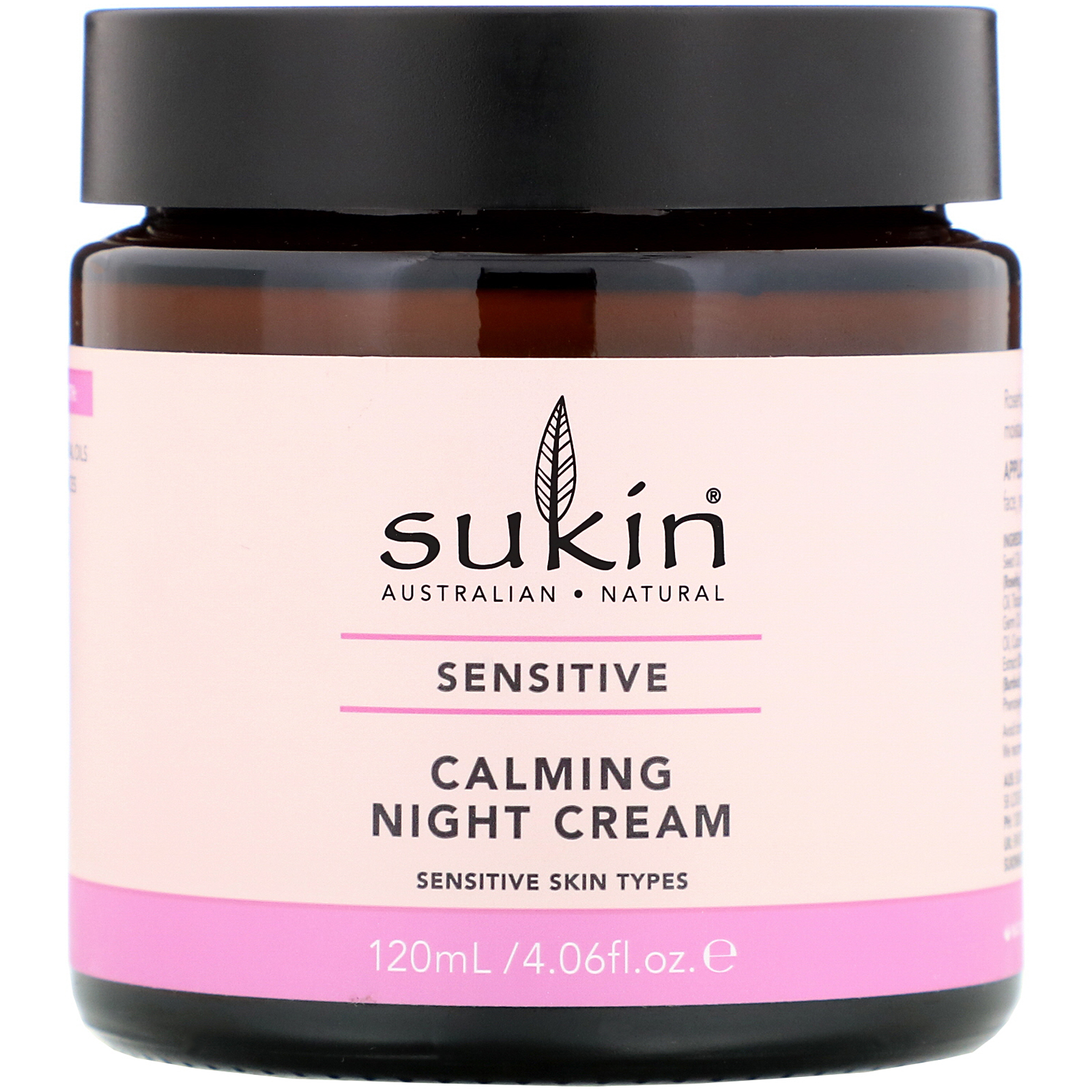 Sukin, Calming Night Cream, Sensitive, 120 ml (4,06 fl oz)
