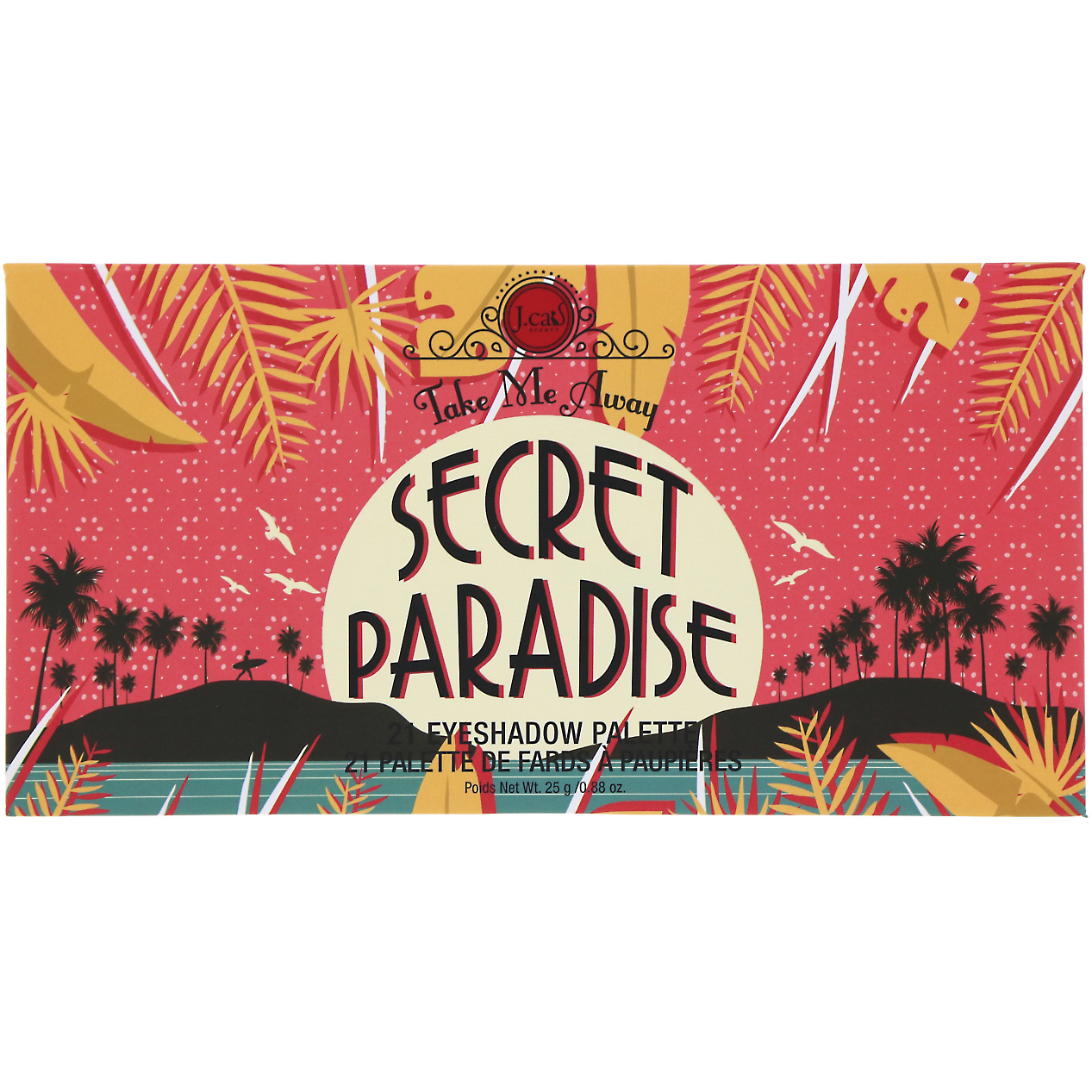 J.Cat Beauty, Take Me Away, paleta de sombras, ESP310 Paraíso secreto, 25 g - Imagem 2