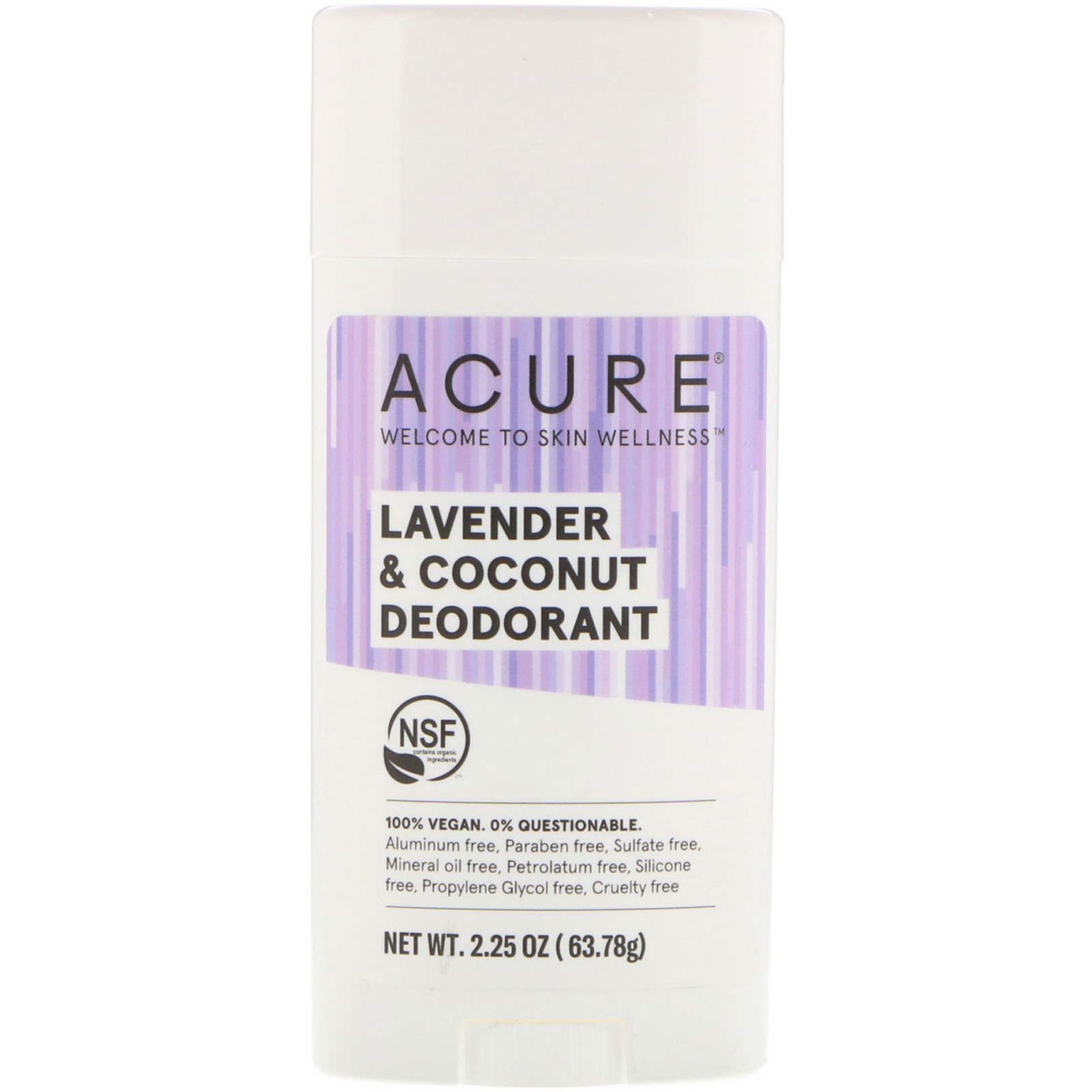 Acure, Desodorante, Lavanda e Coco, 63,78 g (2,25 oz)