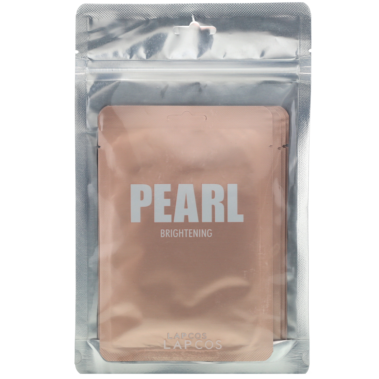 Lapcos, Máscara Facial de Pérolas para Uso Diário, Iluminadora, 5 Folhas, 24 ml (0,81 fl oz) Cada - Imagem 2