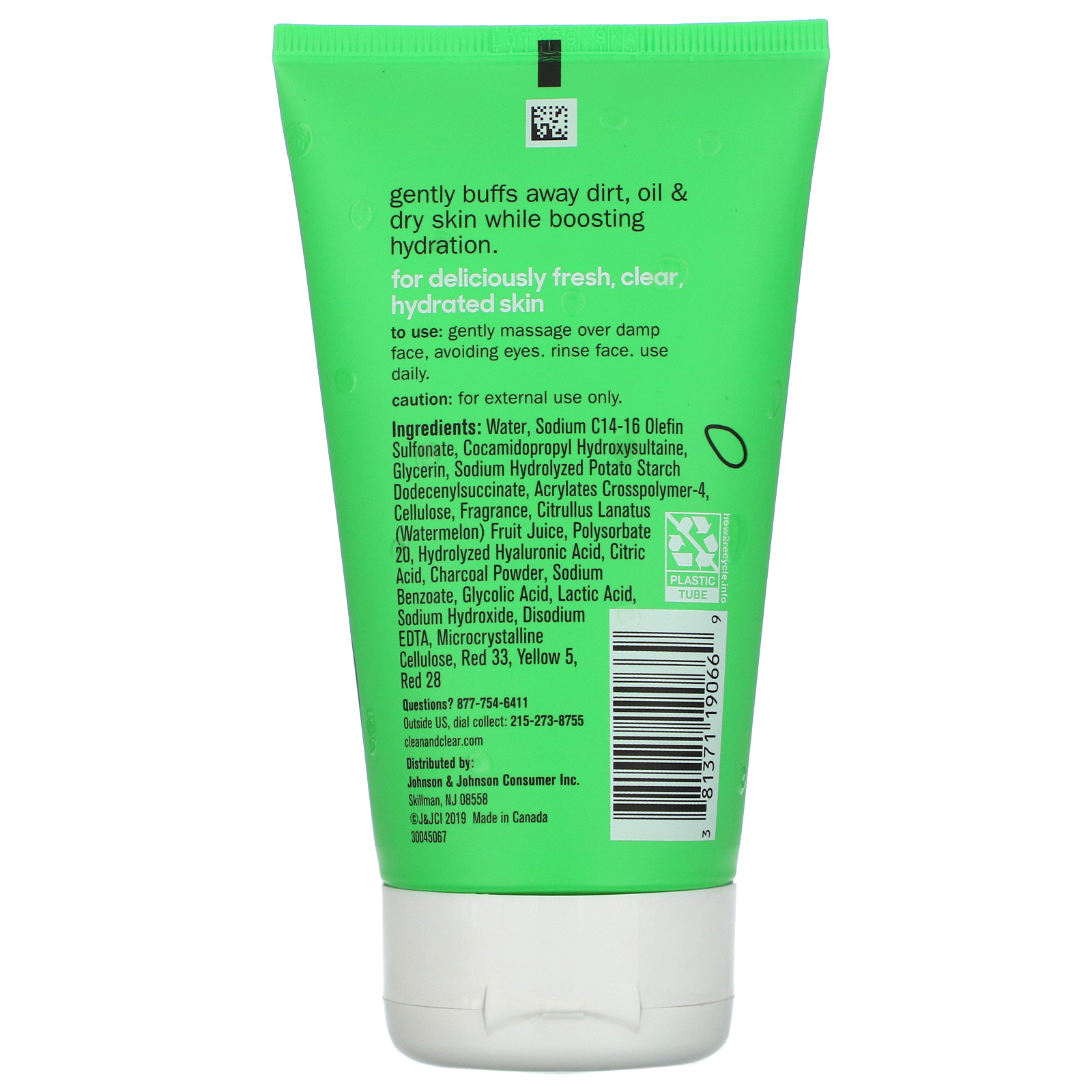 Clean & Clear, Watermelon Juicy Scrub, 4.2 oz (119 g) - Imagem 2