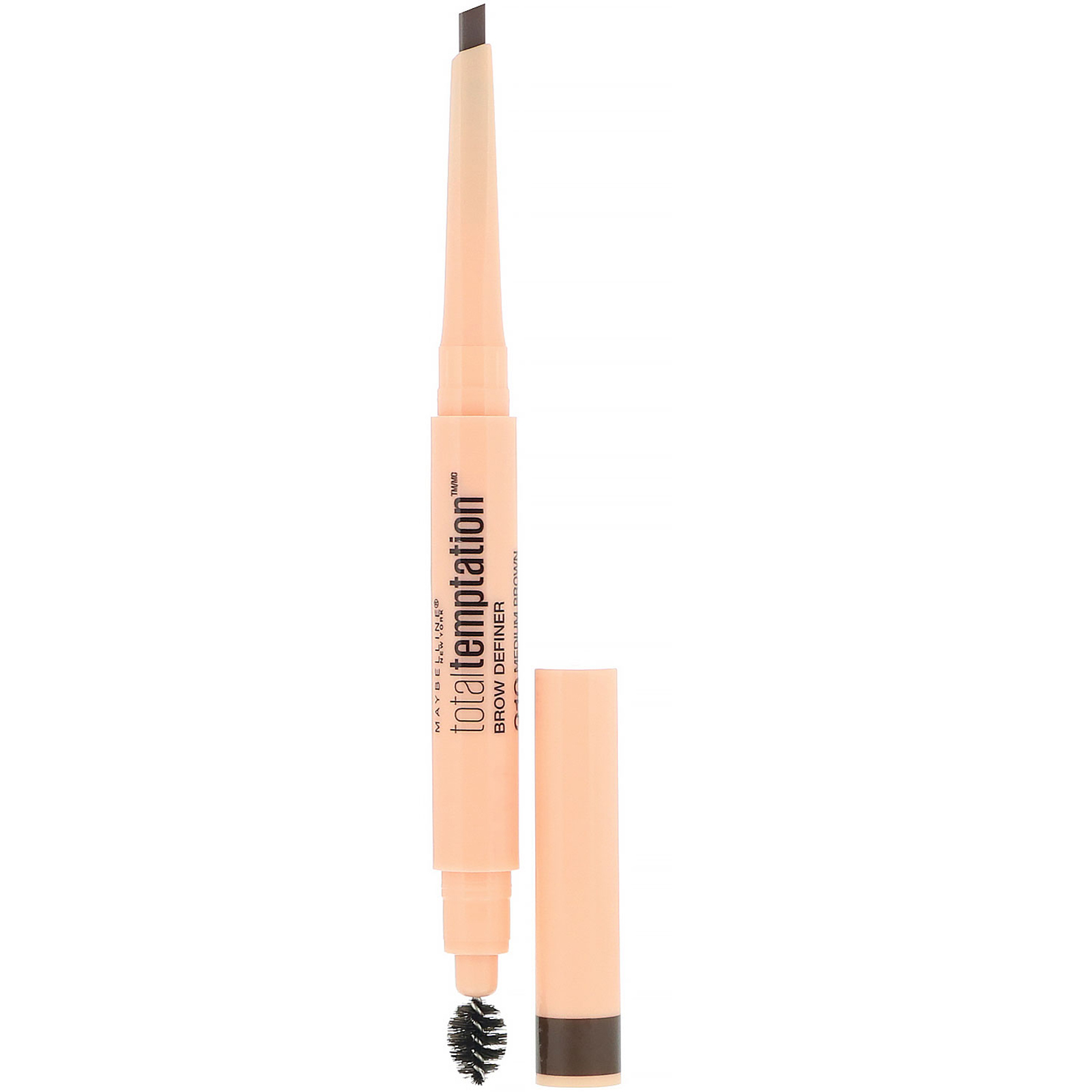 Maybelline, Total Temptation, definidor de sobrancelha, 310 Medium Brown, 150 mg