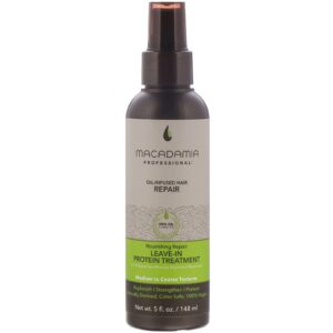 Macadamia Professional, Reparação Nutritiva, Tratamento de Proteína Sem Enxágue, Texturas Média a Crespa, 148 ml (5 fl oz)