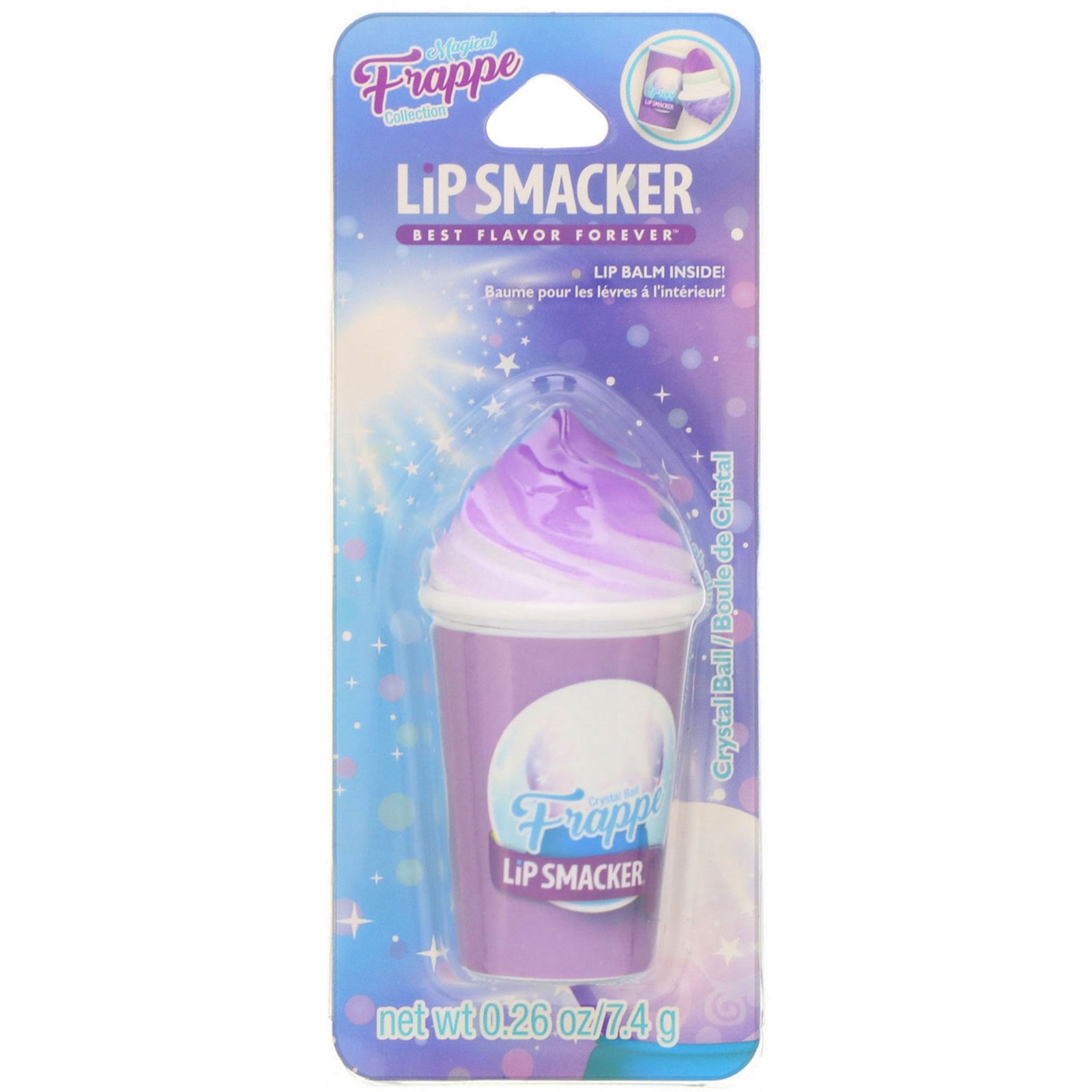 Lip Smacker, Protetor labial Frappe Cup, Crystal Ball, 0,26 oz (7,4 g)